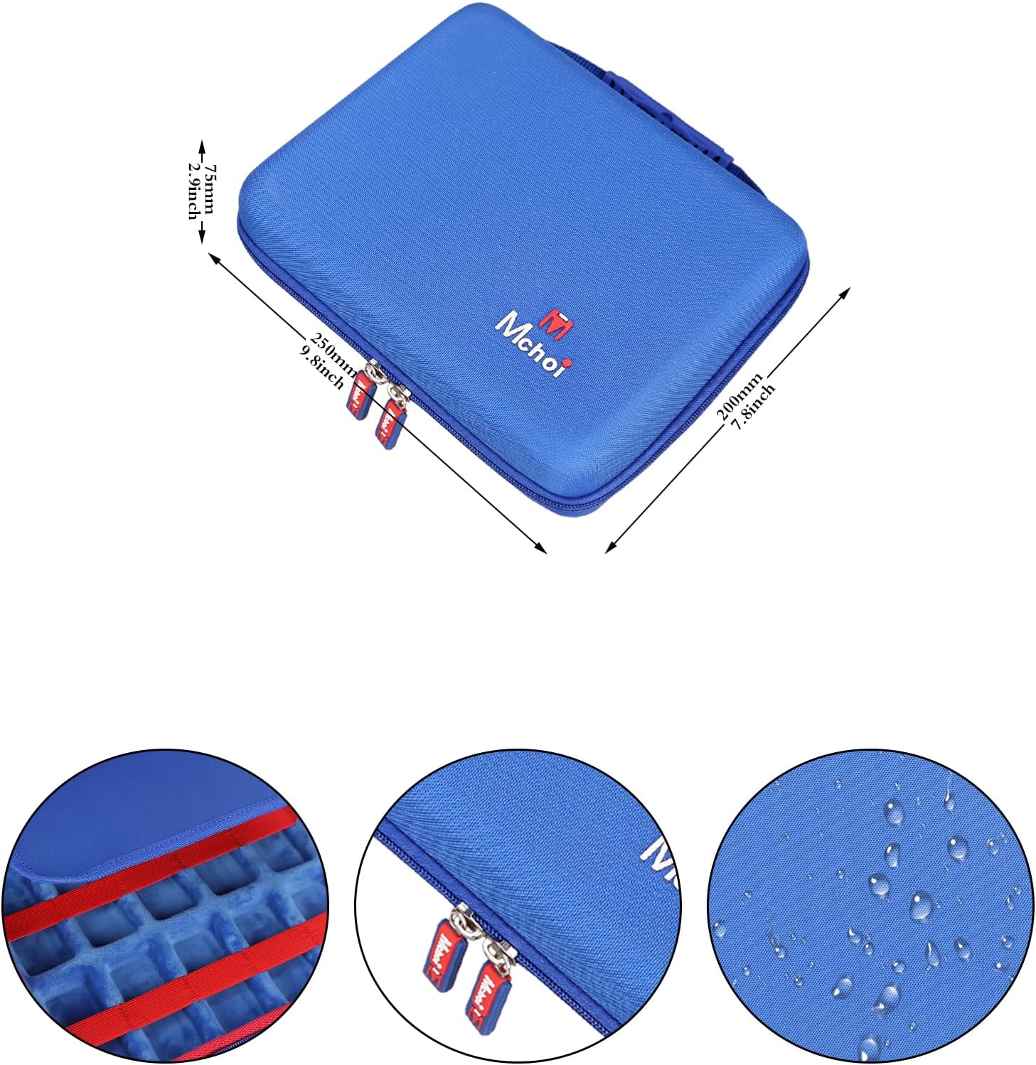 Mchoi Hot Wheels Case Storage for HOT WHEELS20 Cars, Toy Car Organizer for Your Matchbox Cars Storage, Case Only
