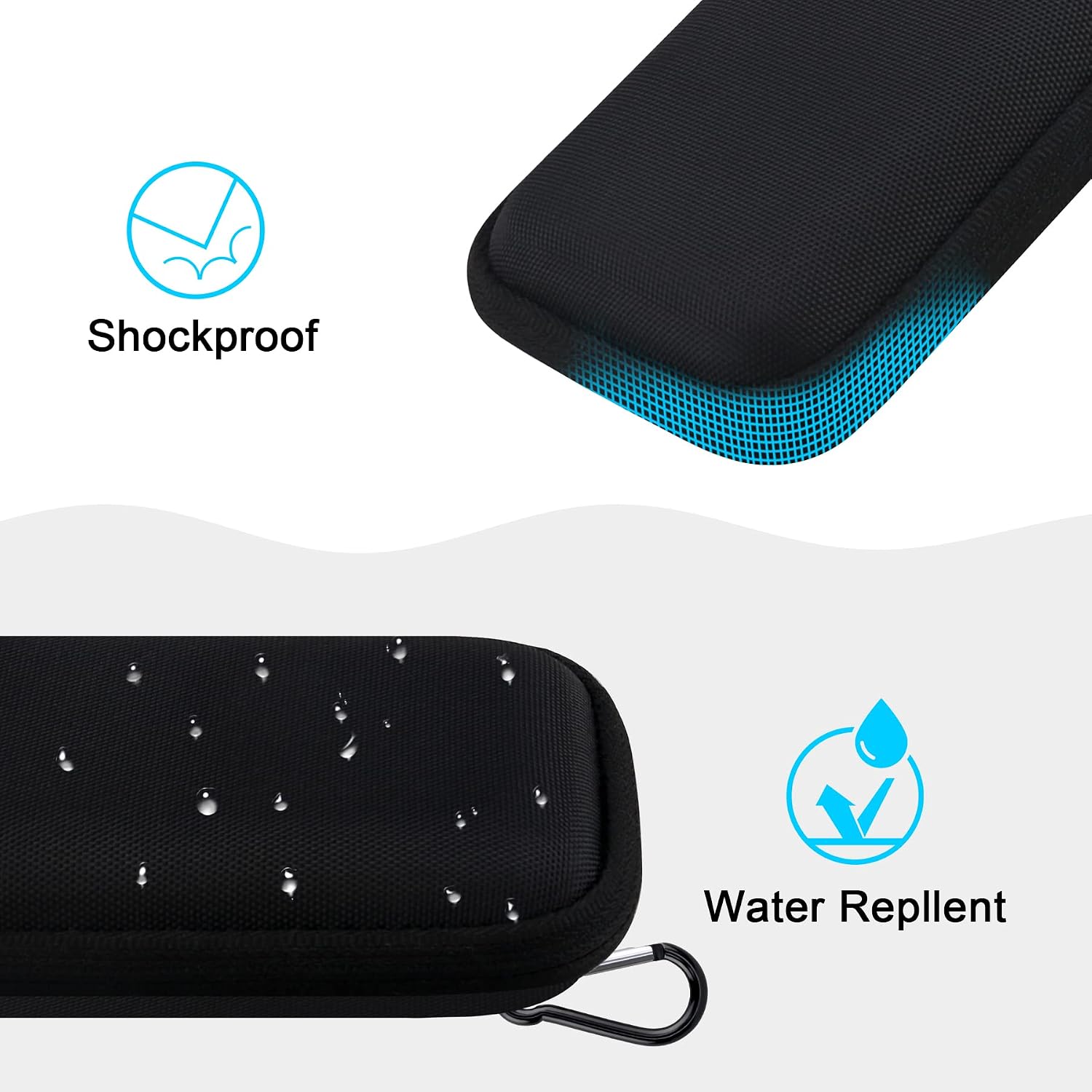 Lacdo Hard Carrying Case for SanDisk Extreme Pro/SanDisk Extreme Portable External SSD 500GB 1TB 2TB 4TB 8TB USB-C Solid State Drive EVA Shockproof