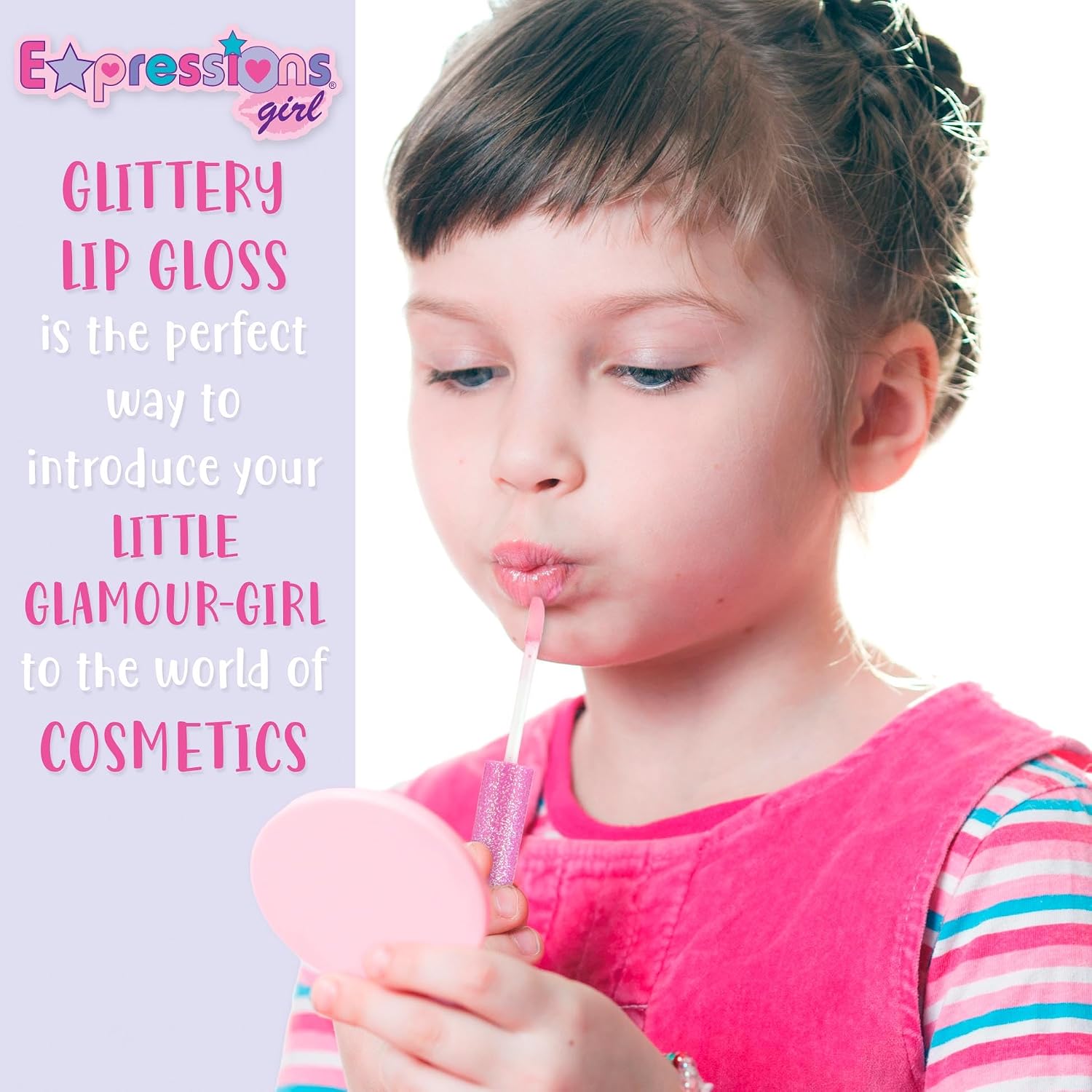 7pc Fruity Flavored Lip Gloss Set - Assorted Fruit Flavor-Great Gift | Non-Toxic Kids Makeup. Fun Shiny Lip Gloss Collection for Kids, Teens & Girls - Sweet & Glossy Lip Care