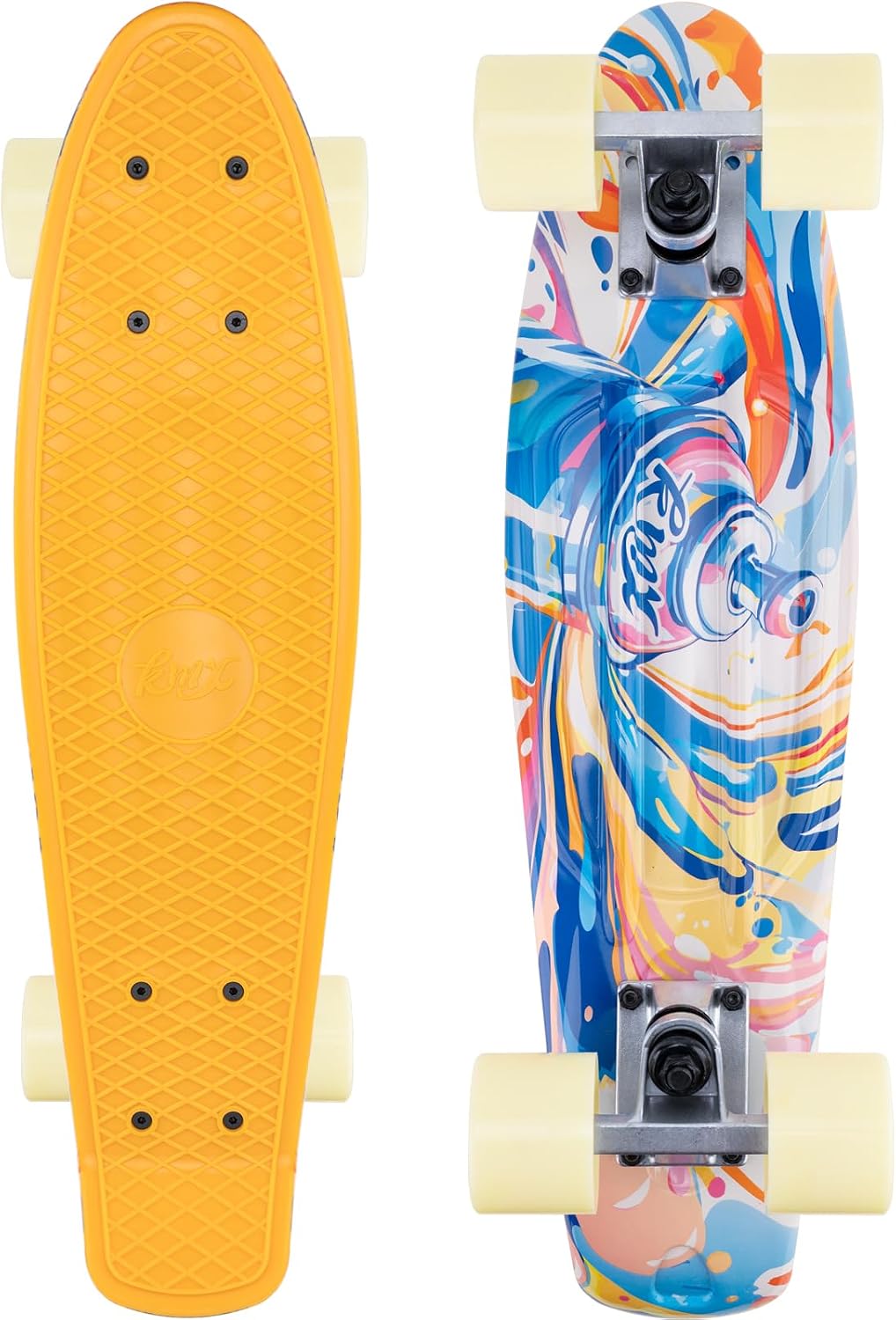 KMX Classic Retro Mini Cruiser Skateboard for Kids, Teens, Adults