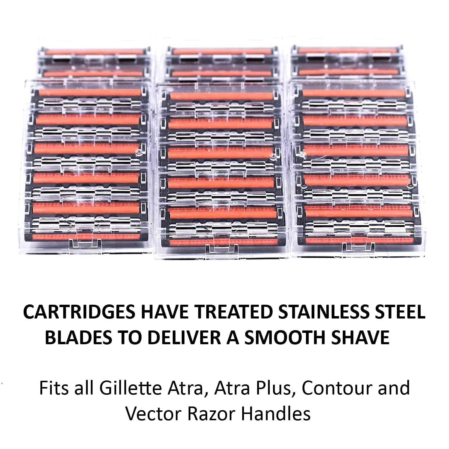 Taconic Triple Blade Atra-Compatible Razor Cartridges, 30 Count