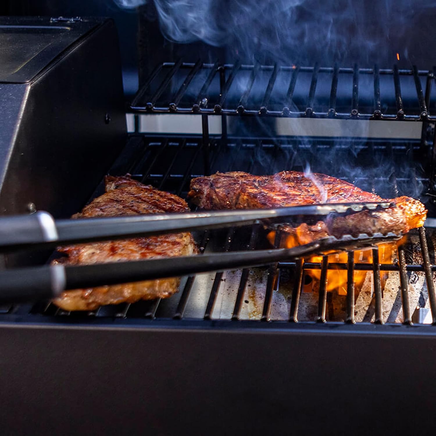 Pit Boss 150 Wood Pellet Grill & Smoker with Flame Broiler 256-Sq. In. Cooking Space, 180°F to 500°F Temperature Range, 7 lb. Pellet Hopper, for Tailgating, Camping, or Travel, Black | 180-500F temperature range, 7 lb hopper, flame broiler, automatic sta…