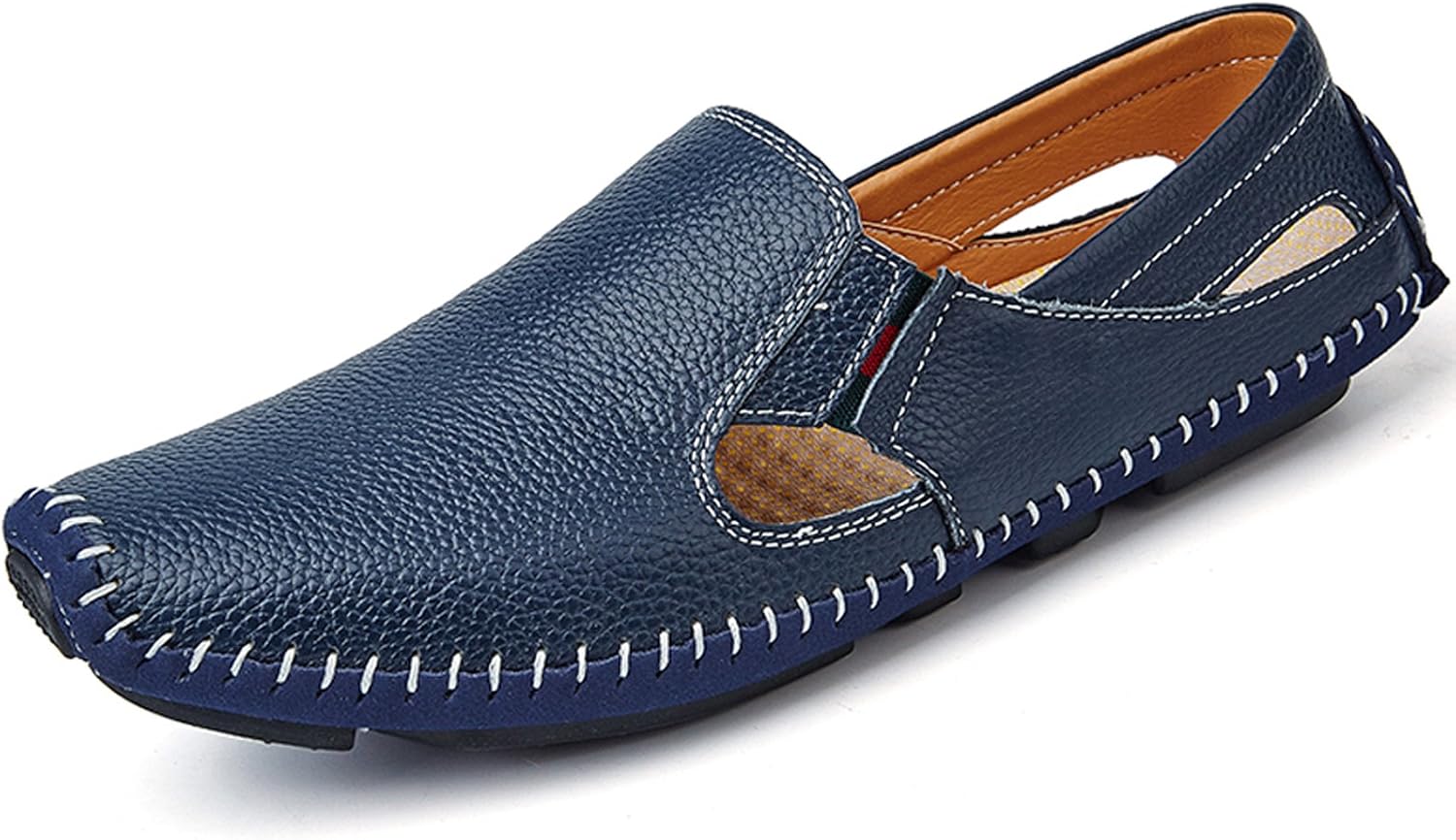 Men's Driving Shoes Leather Slipper Casual Slip on Loafers | Top Grain Leather Upper, Moccasin Toe, Slip-on, Traction Rubber Outsole, Mens Dress Shoes, Mens Casual Loafers