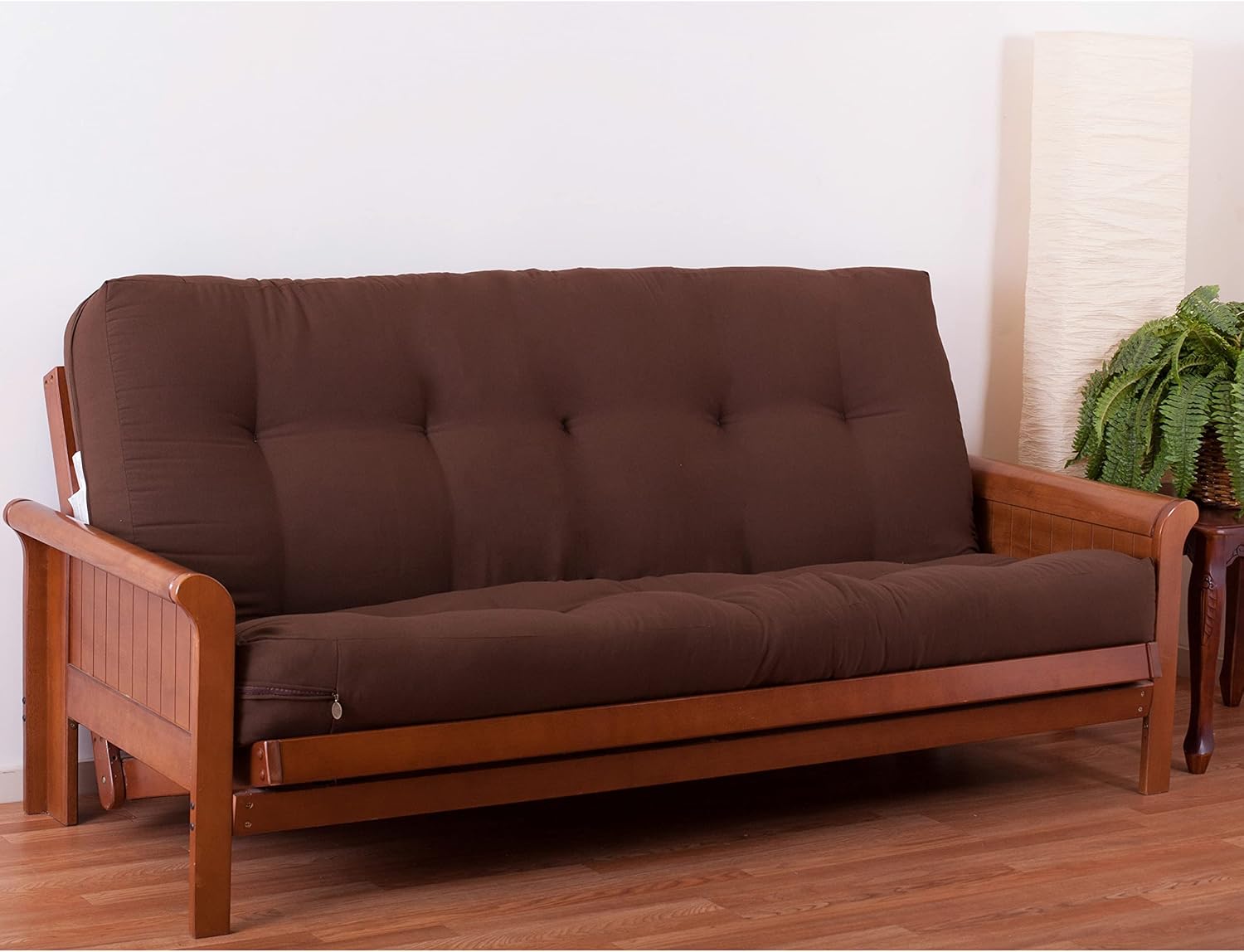 Blazing Needles Renewal 7" Twill Futon Mattress, Full, Aqua Blue
