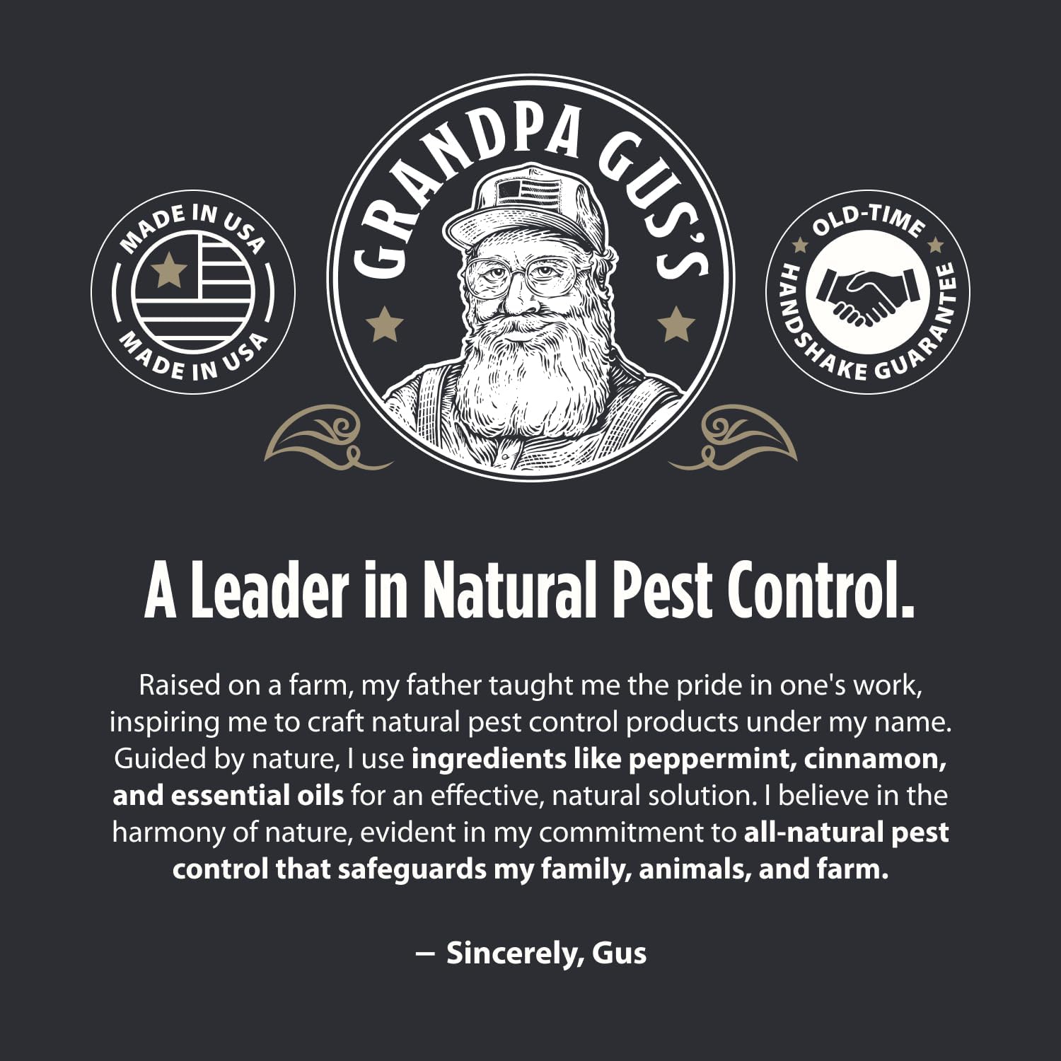Grandpa Gus's Rodent Repellent Spray, Natural Peppermint Oil, 16 Fl Oz