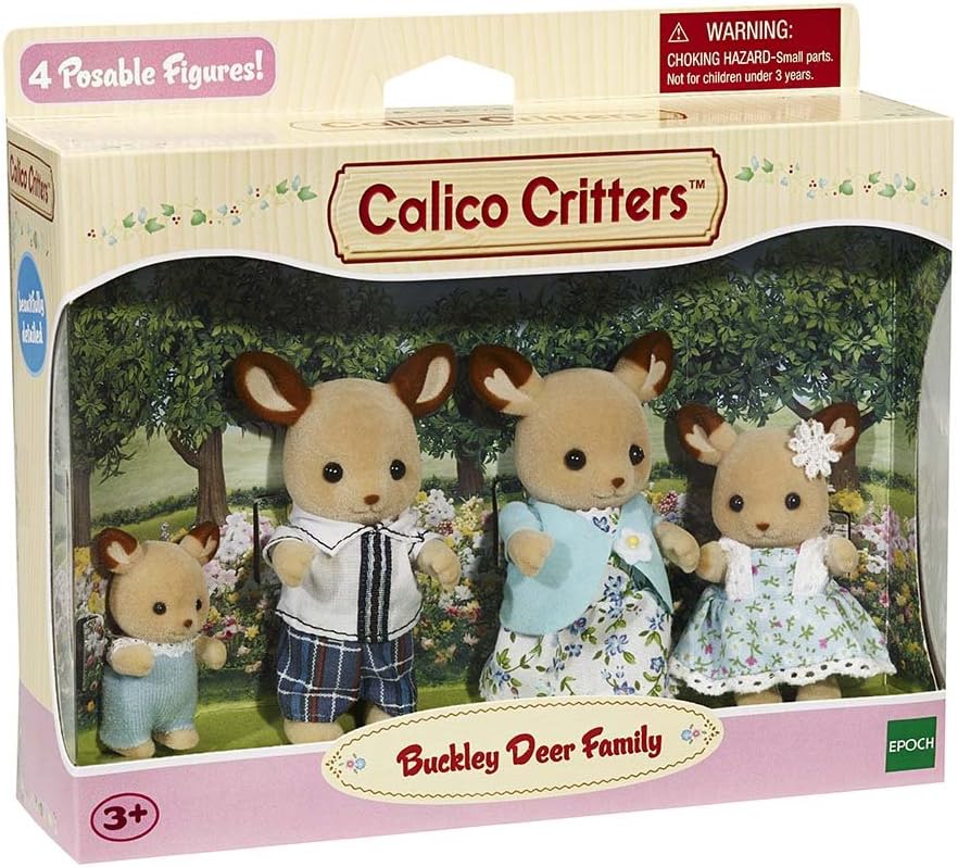 Calico Critters Pickleweeds Hedgehog Family - Set of 4 Collectible Doll Figures for Children Ages 3+