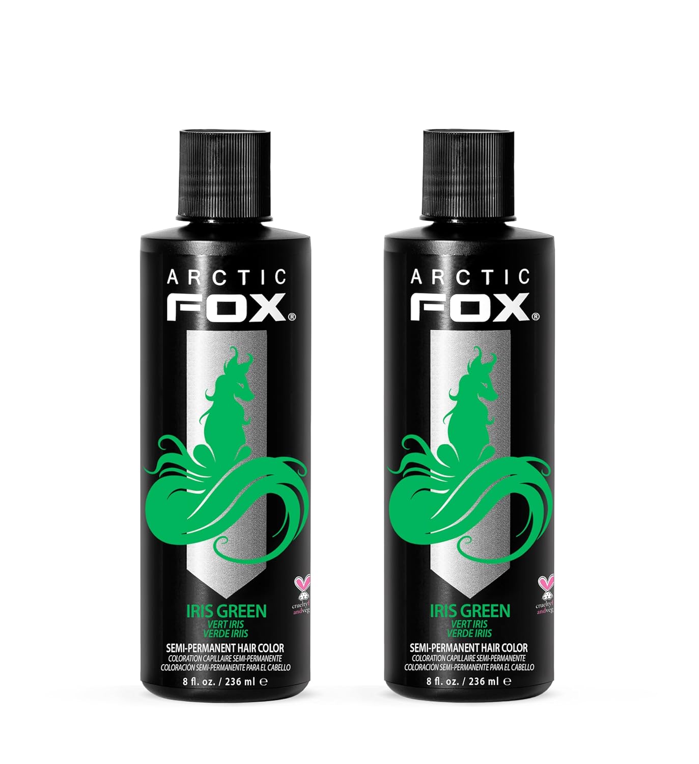 ARCTIC FOX Virgin Pink Semi-Permanent Hair Color - Vegan - 4 fl oz | Vivid and Vibrant, Cruelty Free, Ammonia Free, Peroxide Free, , Cream Formula