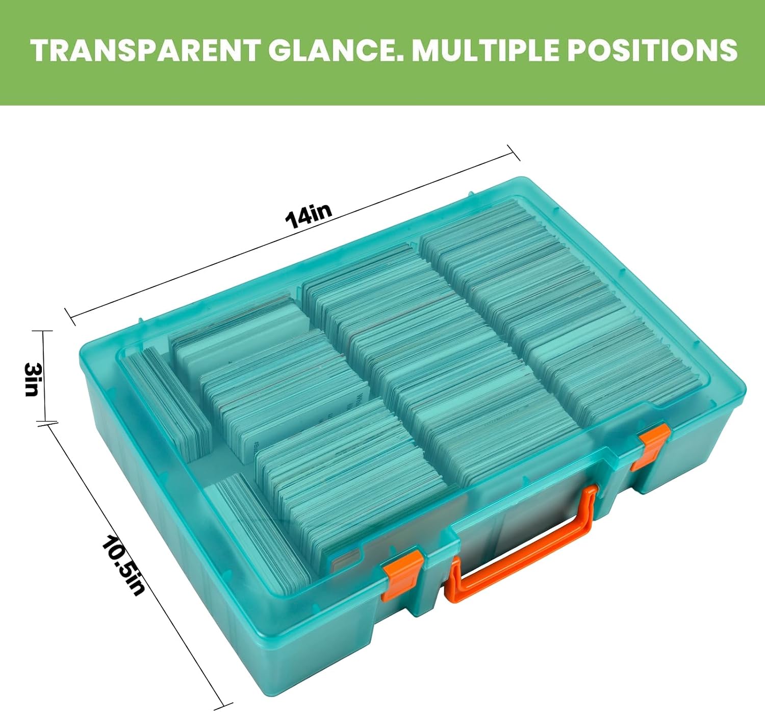 ALKOO 2200+ Trading Card Storage Box for MTG/for CAH, for Sports/Game Cards
