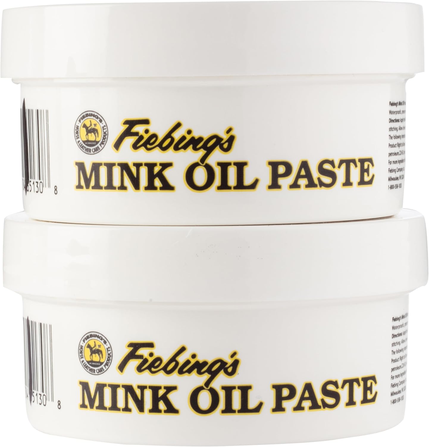 Fiebing's Mink Oil for Leather Boots (6 oz) - Leather Cleaner & Conditioner - Waterproof, Preserve, Soften All Smooth Leathercraft & Vinyl - Prevents Salt Stains - Use On Couch, Shoe, Purse & Belt