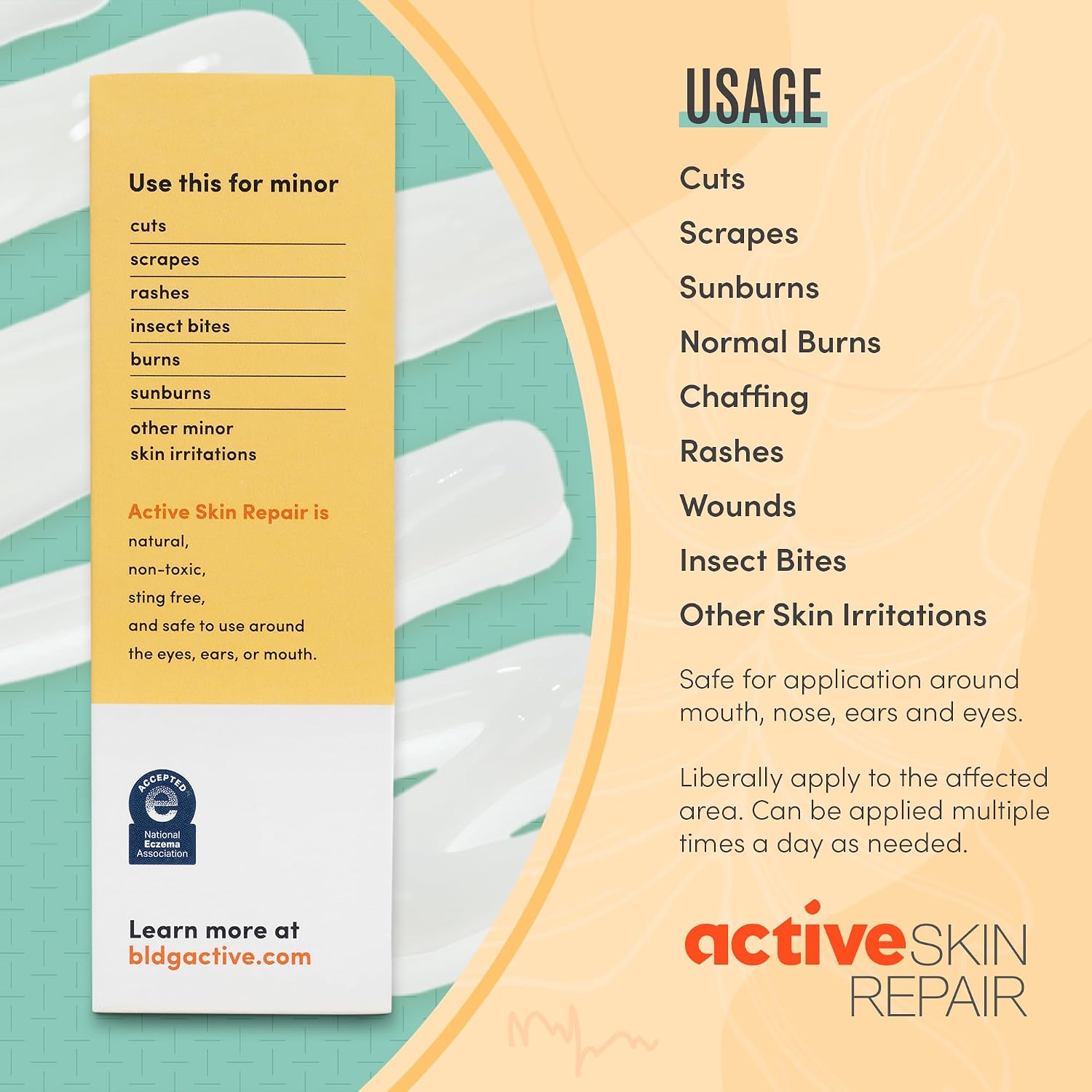 Active Skin Repair First Aid Spray with Medical Grade Hypochlorous, 3 oz | Natural and non-toxic, hypochlorous acid, no-sting formula, minor cuts, wounds, scrapes, rashes, sunburns, travel size