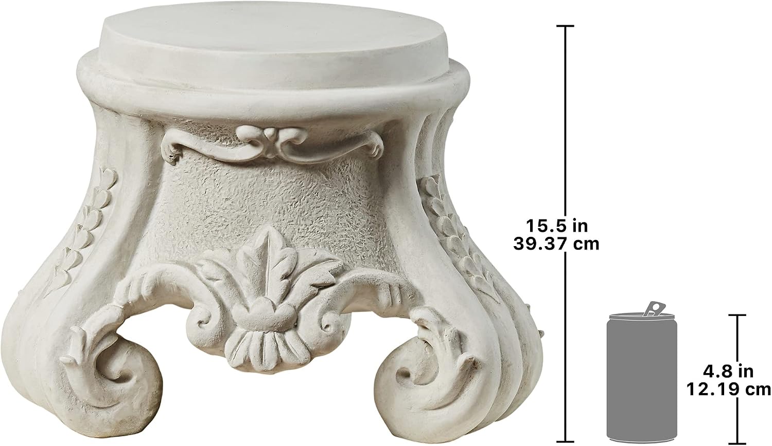Design Toscano KY992 Chatsworth Manor Neoclassical Pedestal Column Plant Stand, Antique Stone