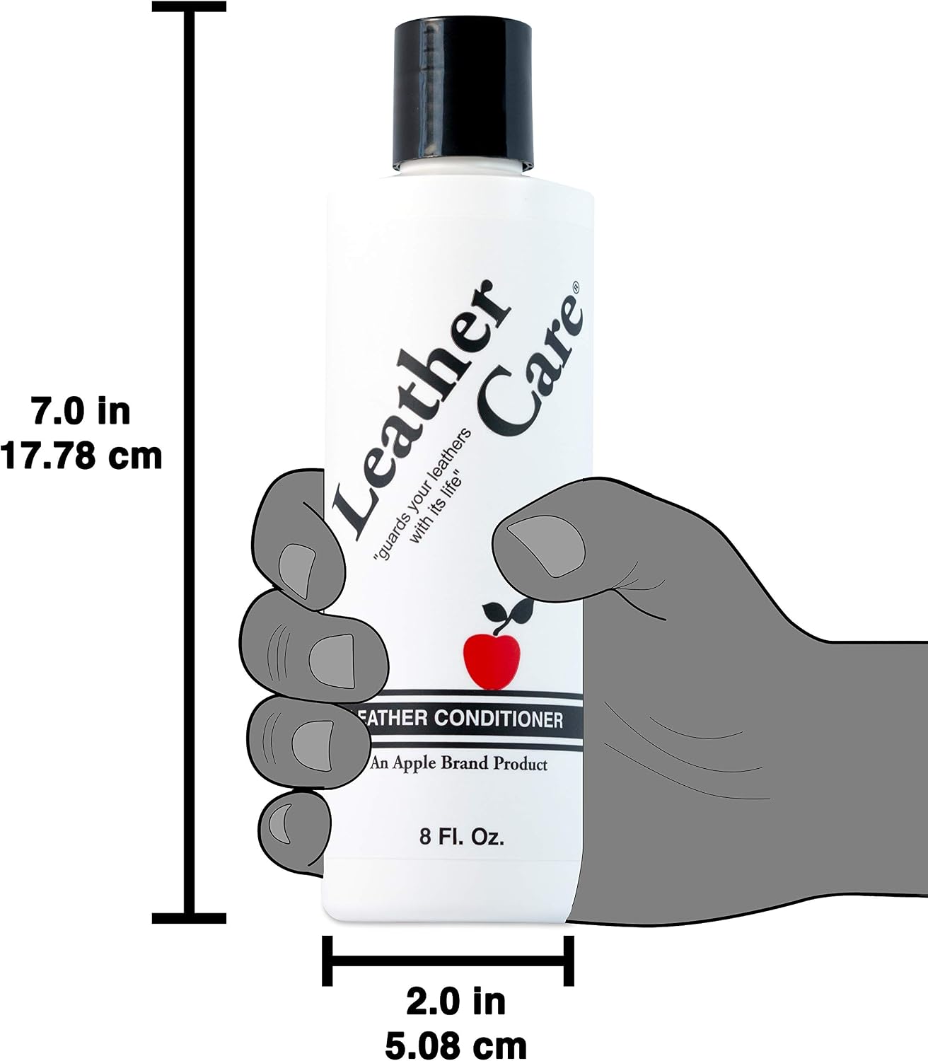 Apple Leather Care Leather Conditioner 8oz Bottle