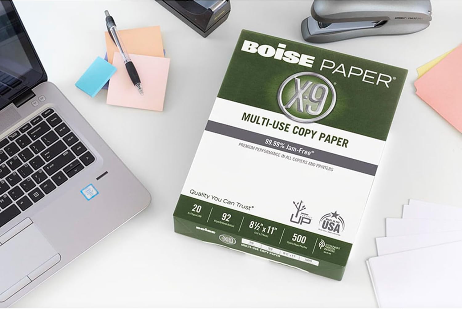 Boise X-9 Multi-Use Printer & Copy Paper, 5 Reams, White, Ledger (11in x 17in), 2500 Sheets Per Case, 20 Lb, 92 Brightness