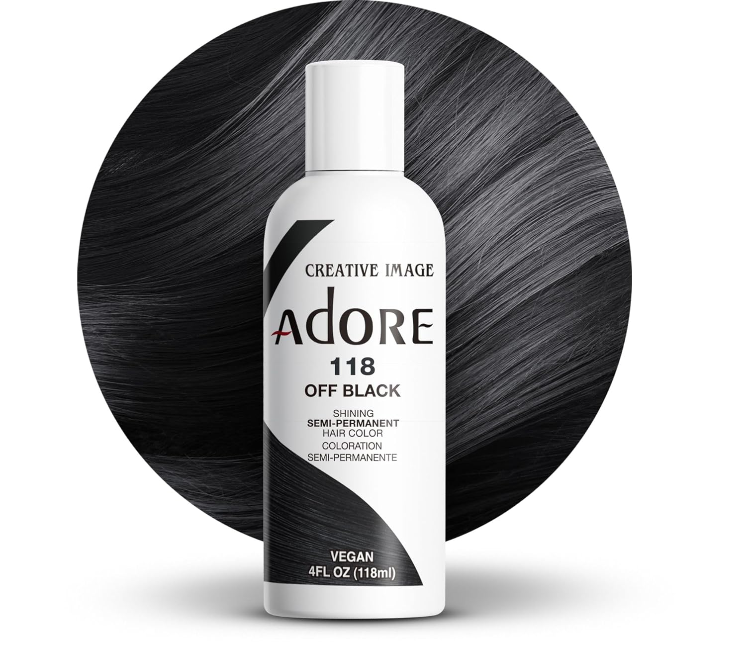 Adore Semi Permanent Hair Color, 107 Mocha, 4 Fl Oz | Vegan & Cruelty-Free Brown Hair Dye | No Ammonia, No Peroxide, No Alcohol