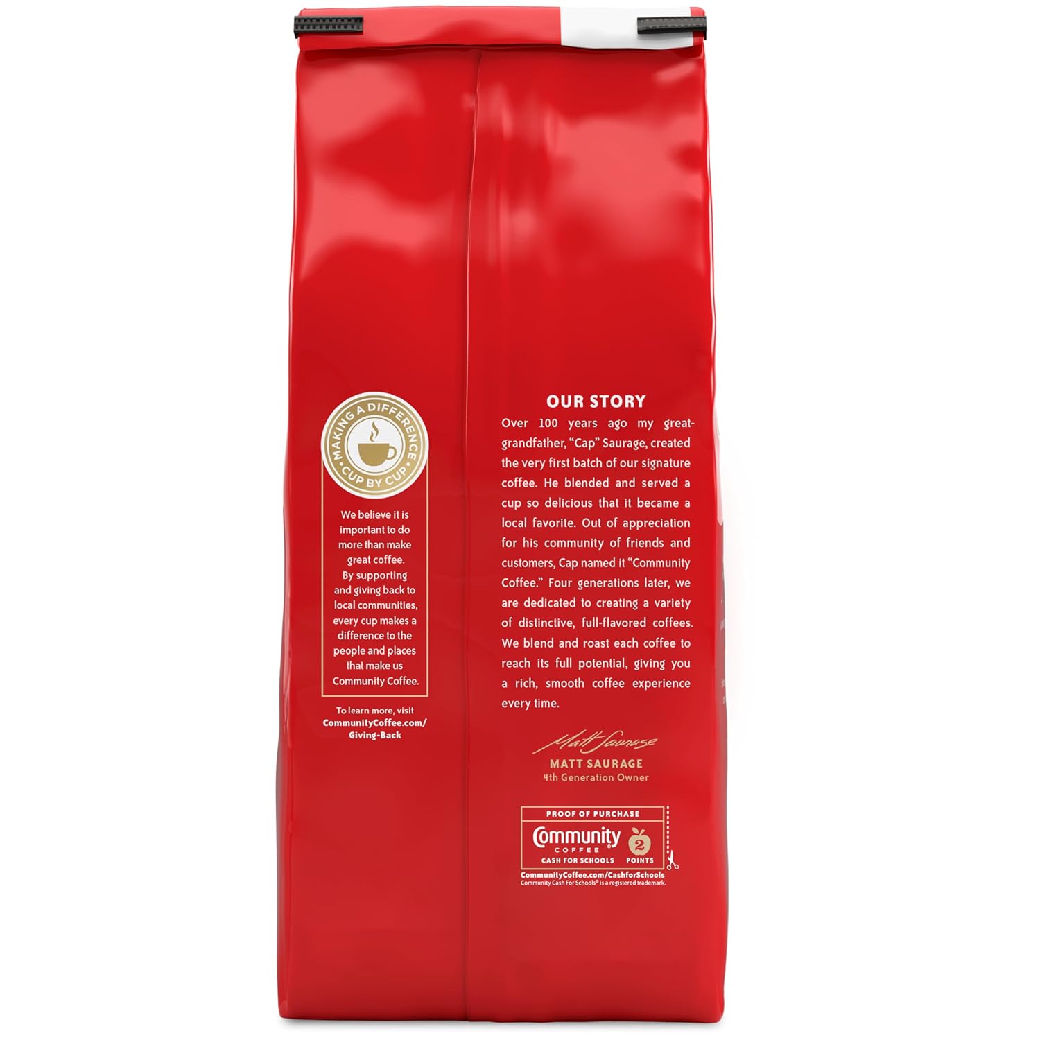 Community Coffee French Roast, Ground Coffee, Extra Dark Roast, 12 Ounce Bag (Pack of 1)