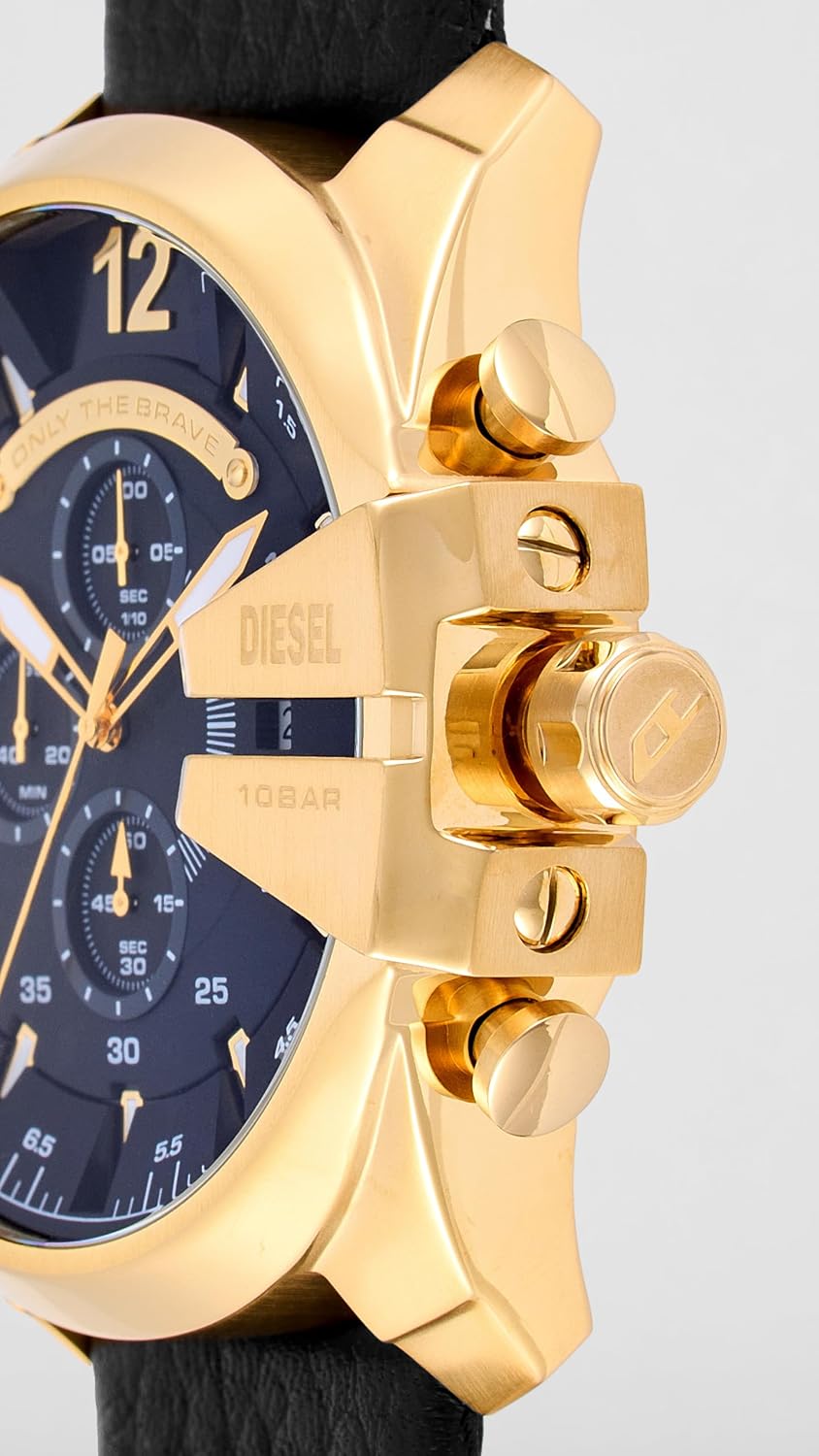 Diesel Mega Chief Watch for Men, Chronograph Men's Watch