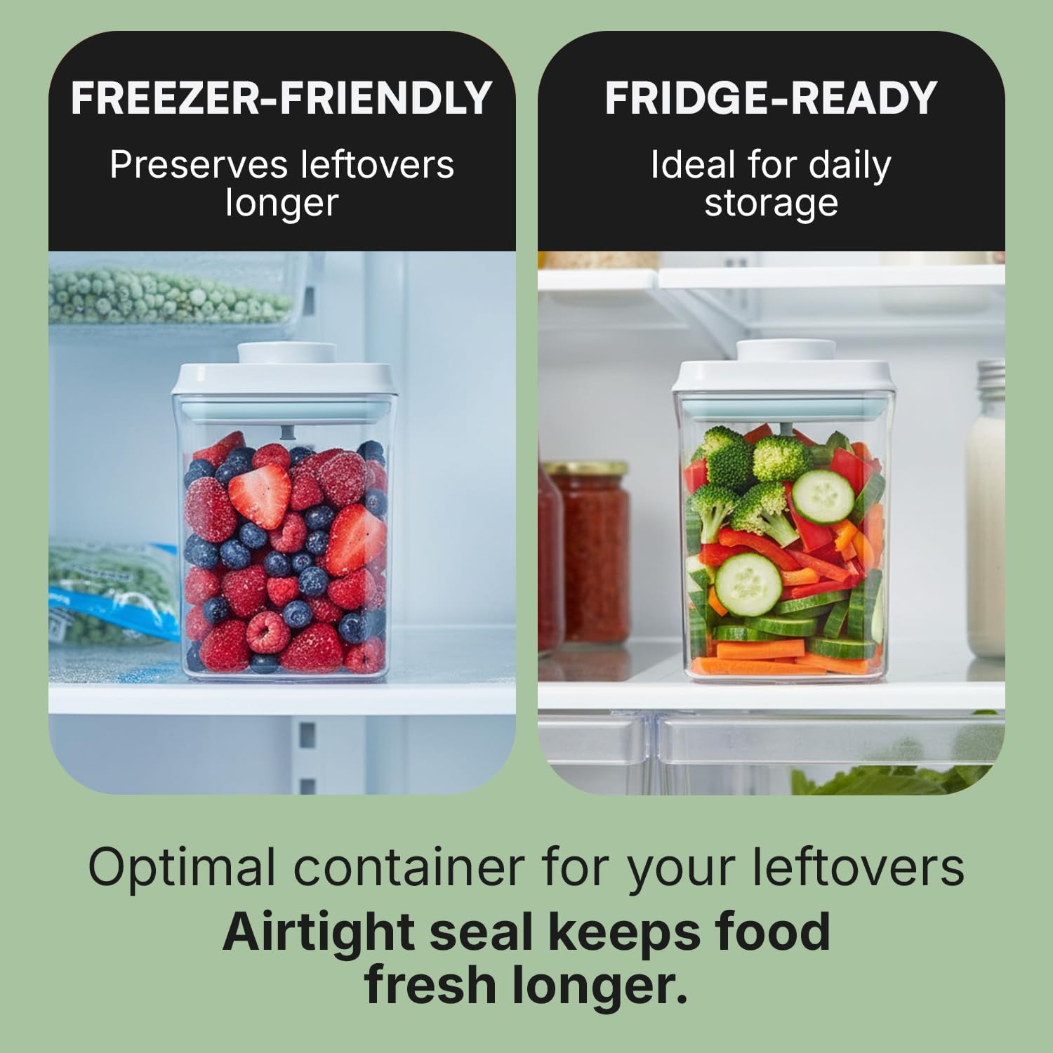 Bop Top Airtight Food Storage Containers | Pop-Top Lid | 16.5 Cups / 135 Oz