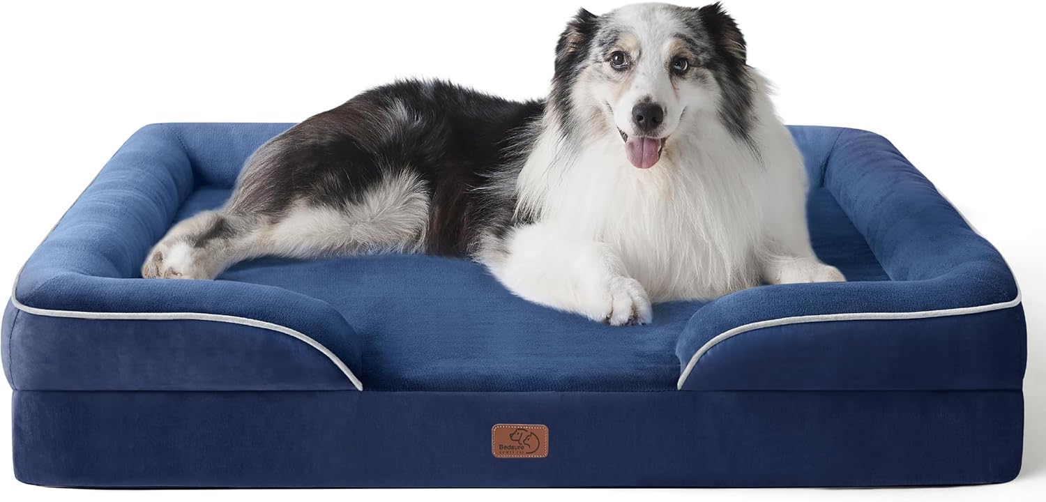 Bedsure Orthopedic Dog Beds Large Sized Dog with Removable Washable Cover
