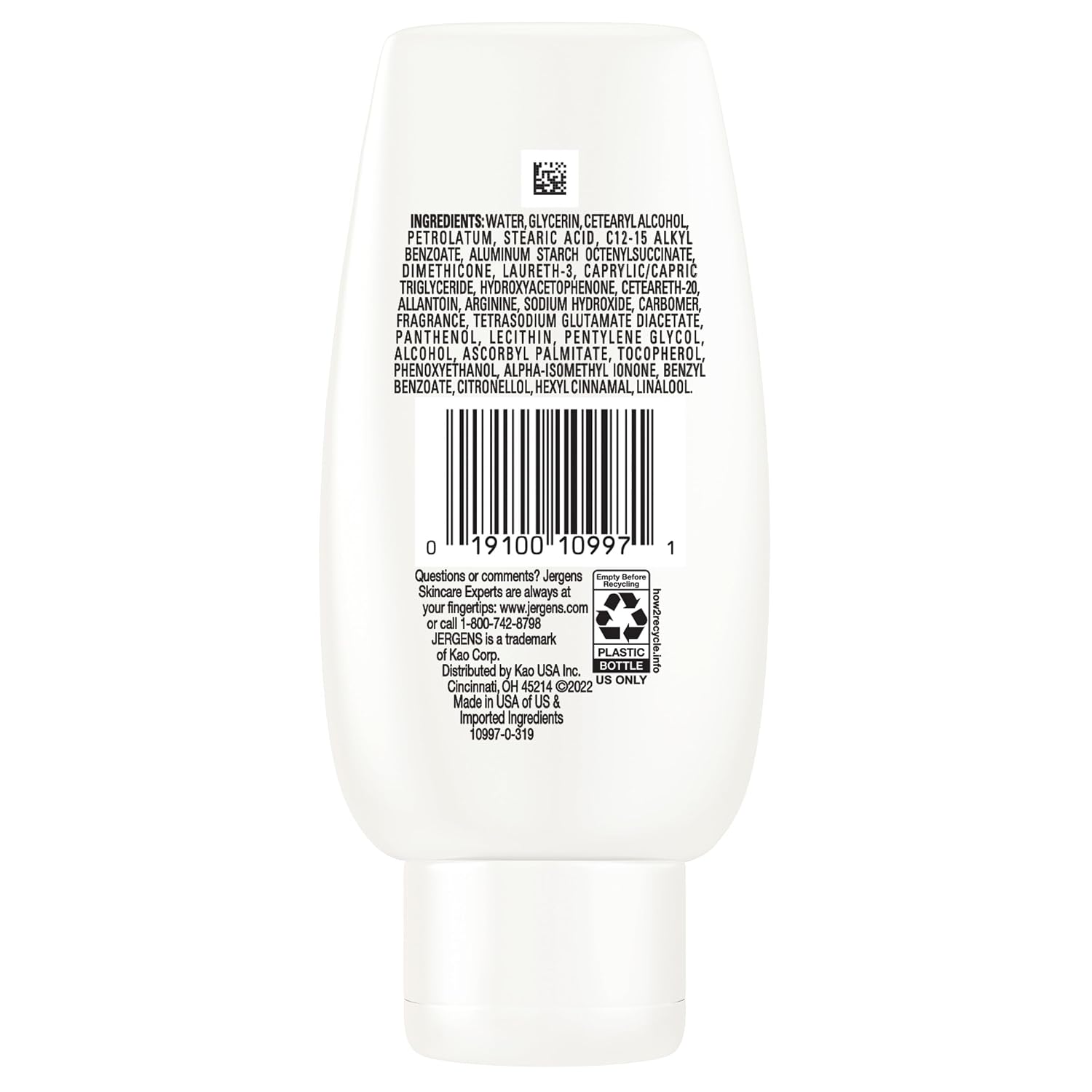 Jergens Ultra Healing Dry Skin Lotion, Hand and Body Moisturizer for Quick Absorption into Extra Dry Skin with Hydralucence Blend, Vitamins C, E and B5, White, 32oz