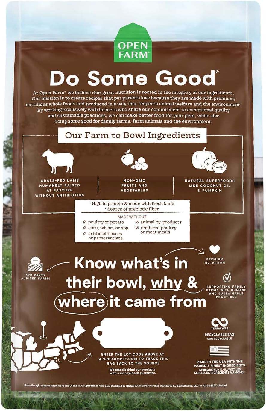 Open Farm, Grain Free Dry Cat Food, High-Protein Kibble for a Complete & Balanced Diet, Non-GMO Fruits & Vegetables, Prebiotic Fibers to Support Digestion, Catch-of-The Season Whitefish, 4lb Bag | All Life Stages, High Protein, Prebiotic Fibers, 100% Tra…