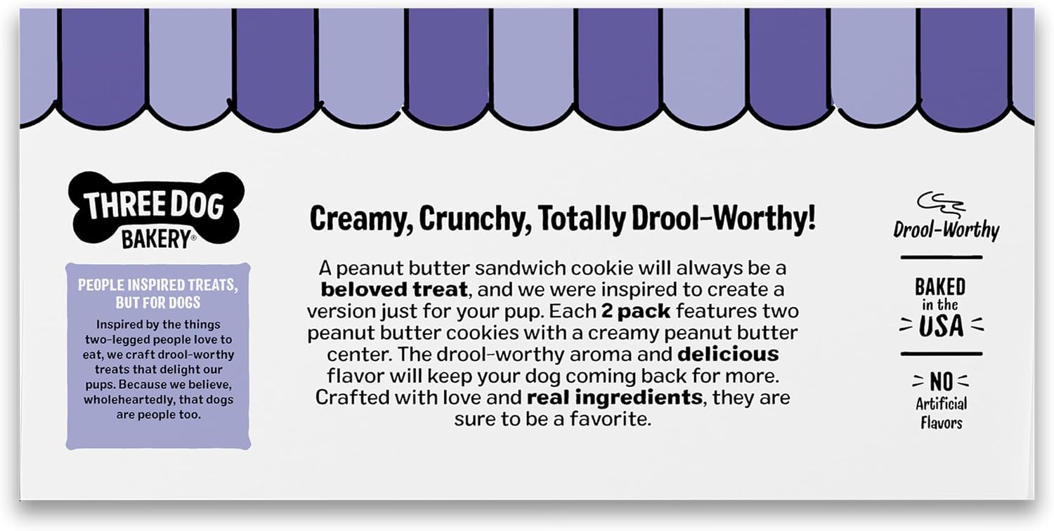 Three Dog Bakery AssortMutt Trio Dog Treats - 48 oz Variety Pack