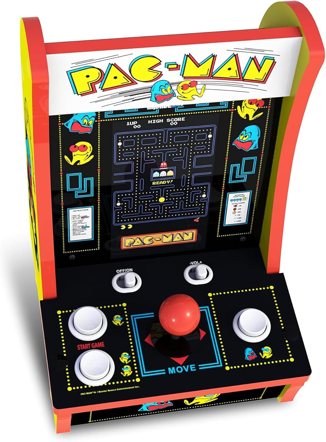 Arcade1Up Ms. Pac-Man Class of '81 Countercade, 3 Retro Games | Countertop Arcade Machine with 7-Inch LCD Screen and Real Feel Joysticks and Buttons