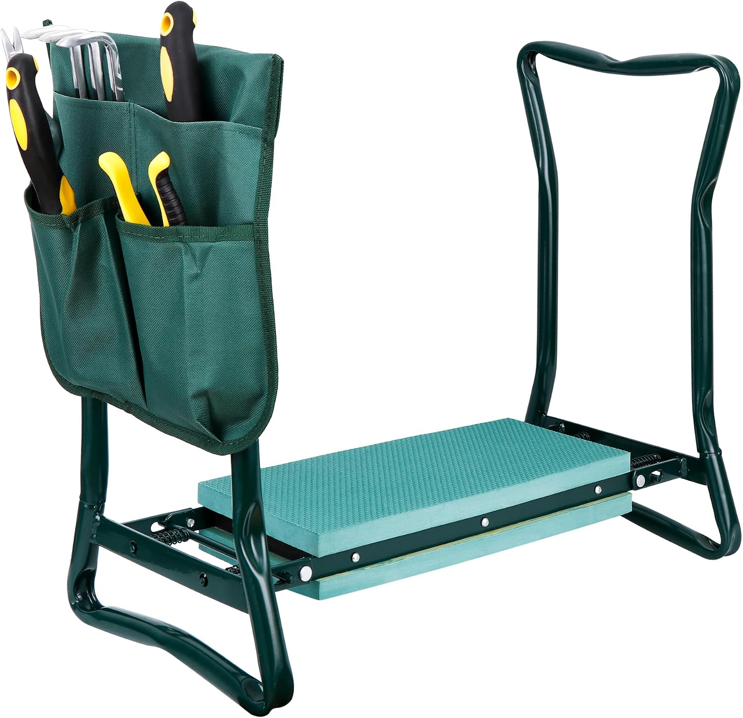 HomGarden Upgraded Folding Garden Kneeler Seat Bench Stool w/Thicken & Widen Soft Kneeling Pad