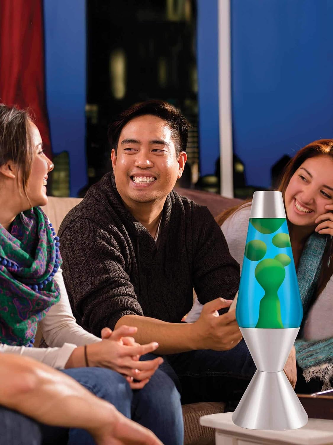 Lava Lite 5224 Lava Lamp, 52-ounce, Yellow/Blue/Silver