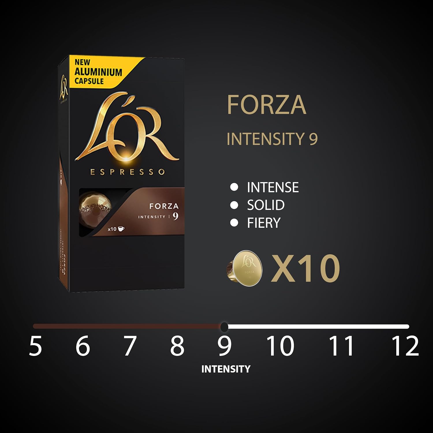 L'OR Espresso Capsules, Medium Roast, Chocolate, 10 Capsules