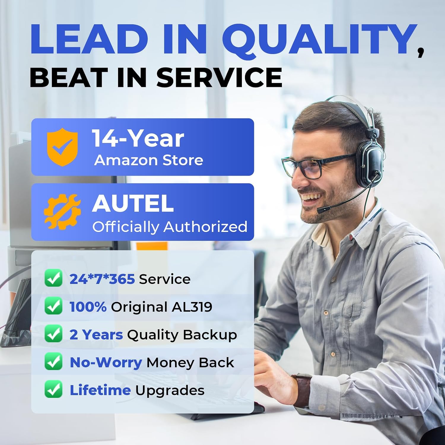 Autel AL319 Professional OBD2 Scanner, Enhanced Check Engine Code Reader | Reset Fault Code, Live Data, Freeze Frame