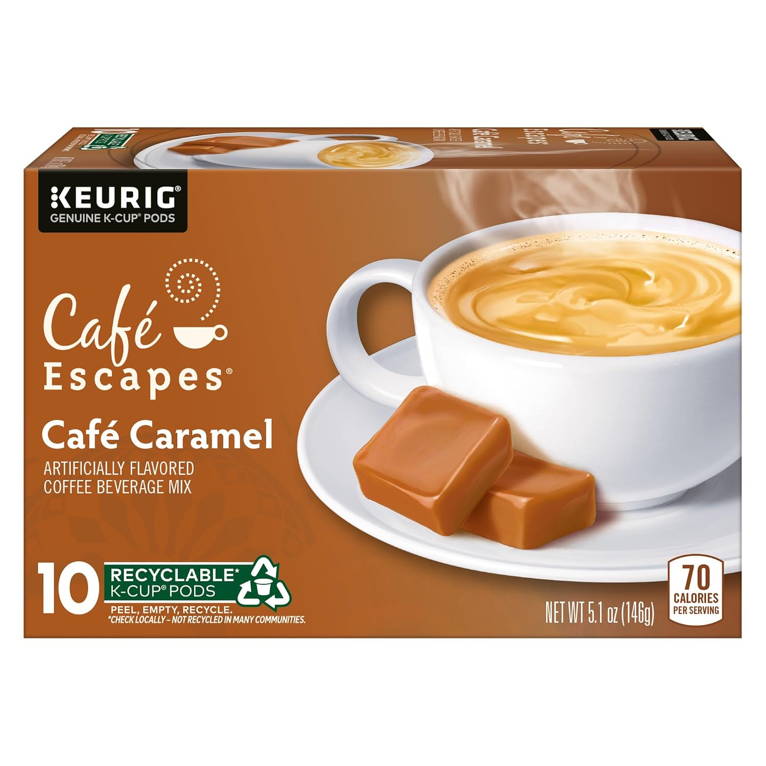 Cafe Escapes Milk Chocolate Hot Cocoa Keurig Single-Serve K-Cup Pods, 96 Count