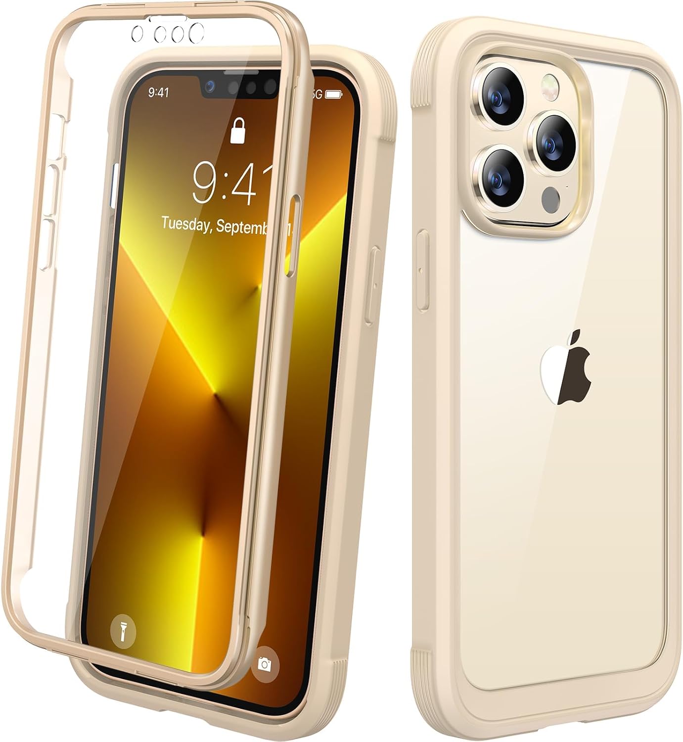 Diaclara Designed for iPhone 12 Mini Case, Full Body Rugged with Built-in Touch Sensitive Anti-Scratch Screen Protector