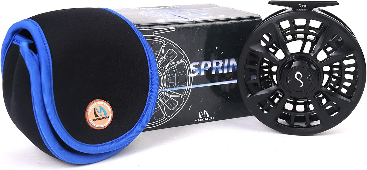 M MAXIMUMCATCH Maxcatch Sprint Expert Fully Sealed Saltwater Fly Fishing Reel CNC-machined Aluminum Alloy Body