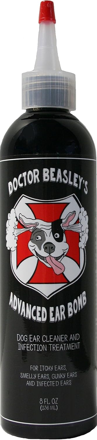 Doctor BEASLEY'S Advanced Ear Bomb is a Powerful 1 Step Cleaning Solution Treatment for Dog Ear Infections, Cleaner Replaces Drops, Vet Visits