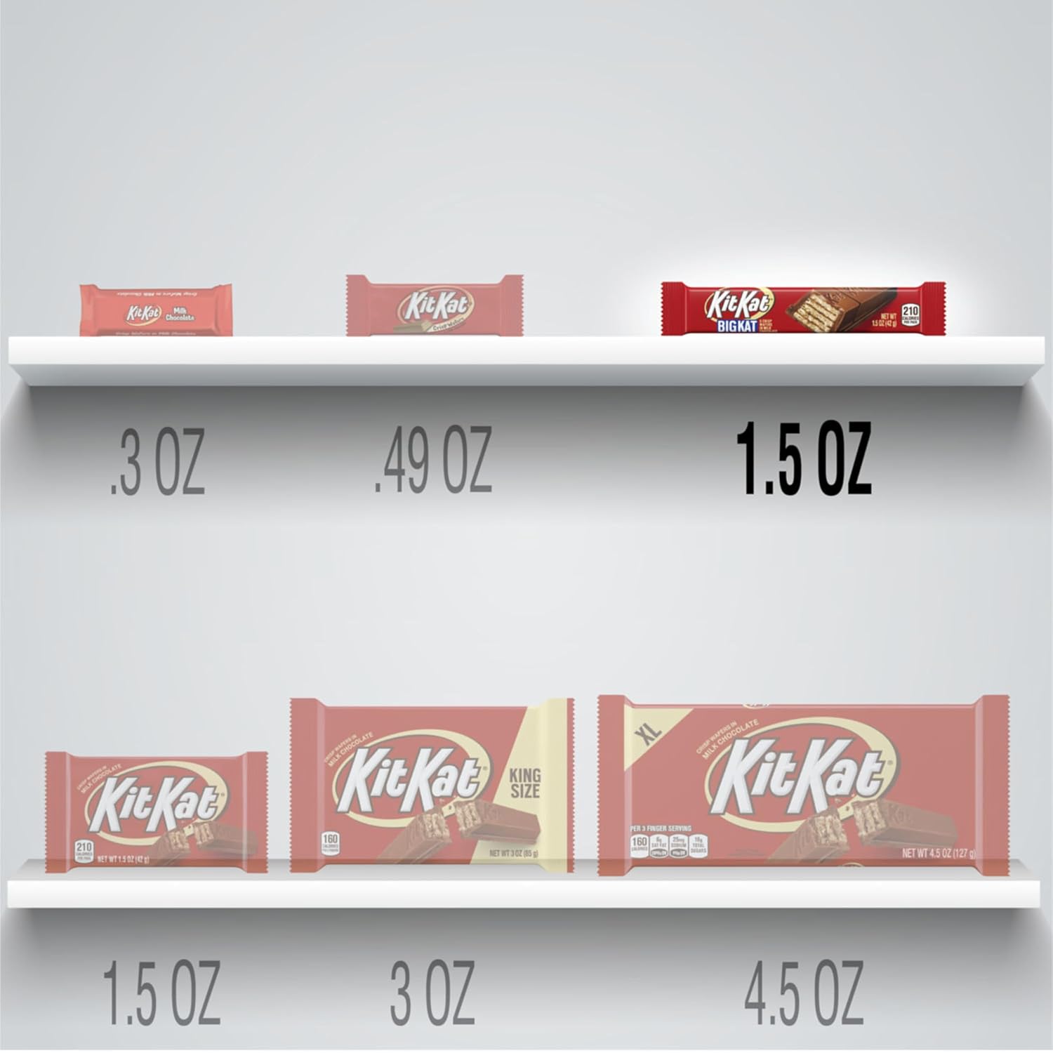 KIT KAT Milk Chocolate Wafer Candy Bar, 1.5 oz
