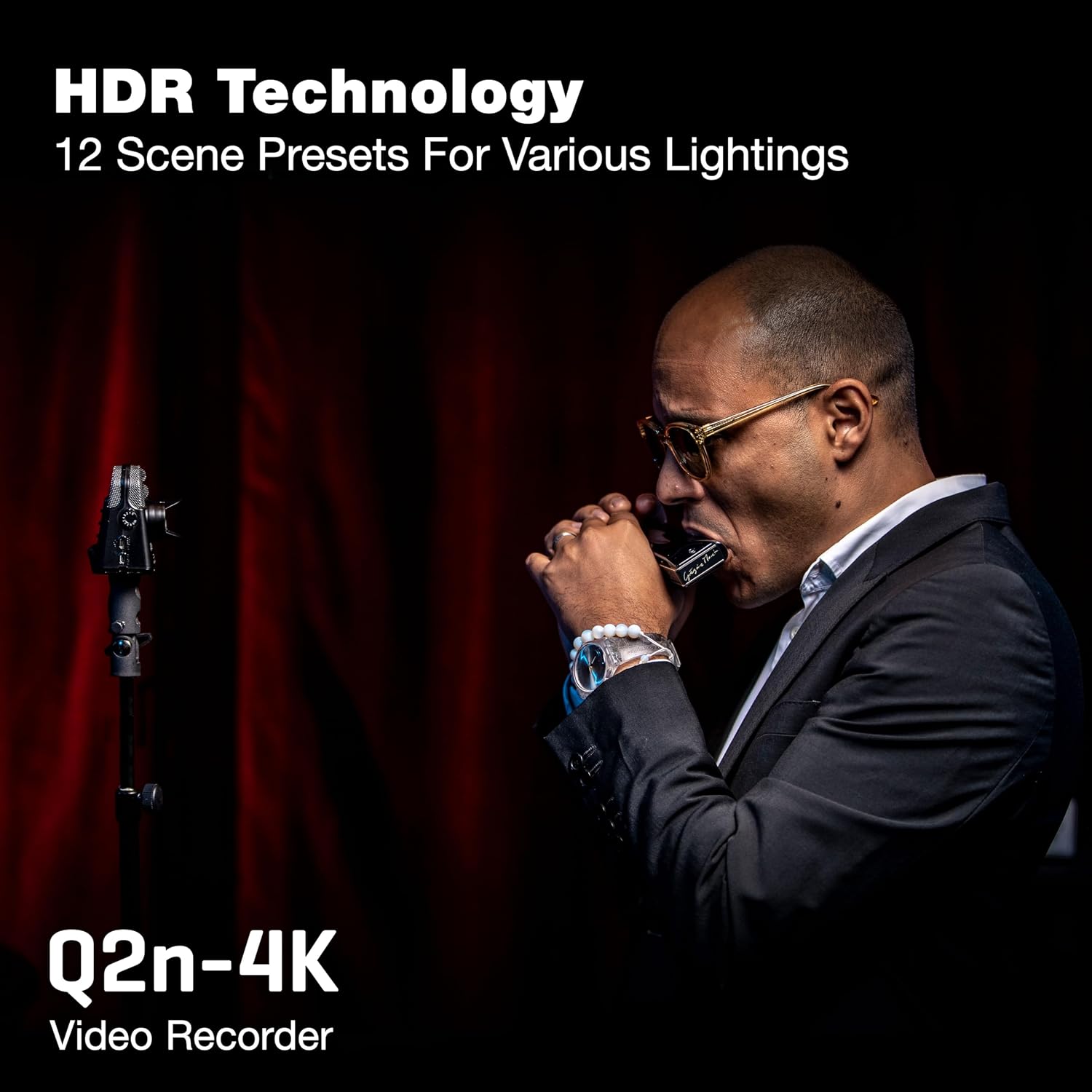 Zoom Q2n-4K Video Recorder for Musicians, Streamers & Filmmakers | Stereo Microphones, Webcam Mode