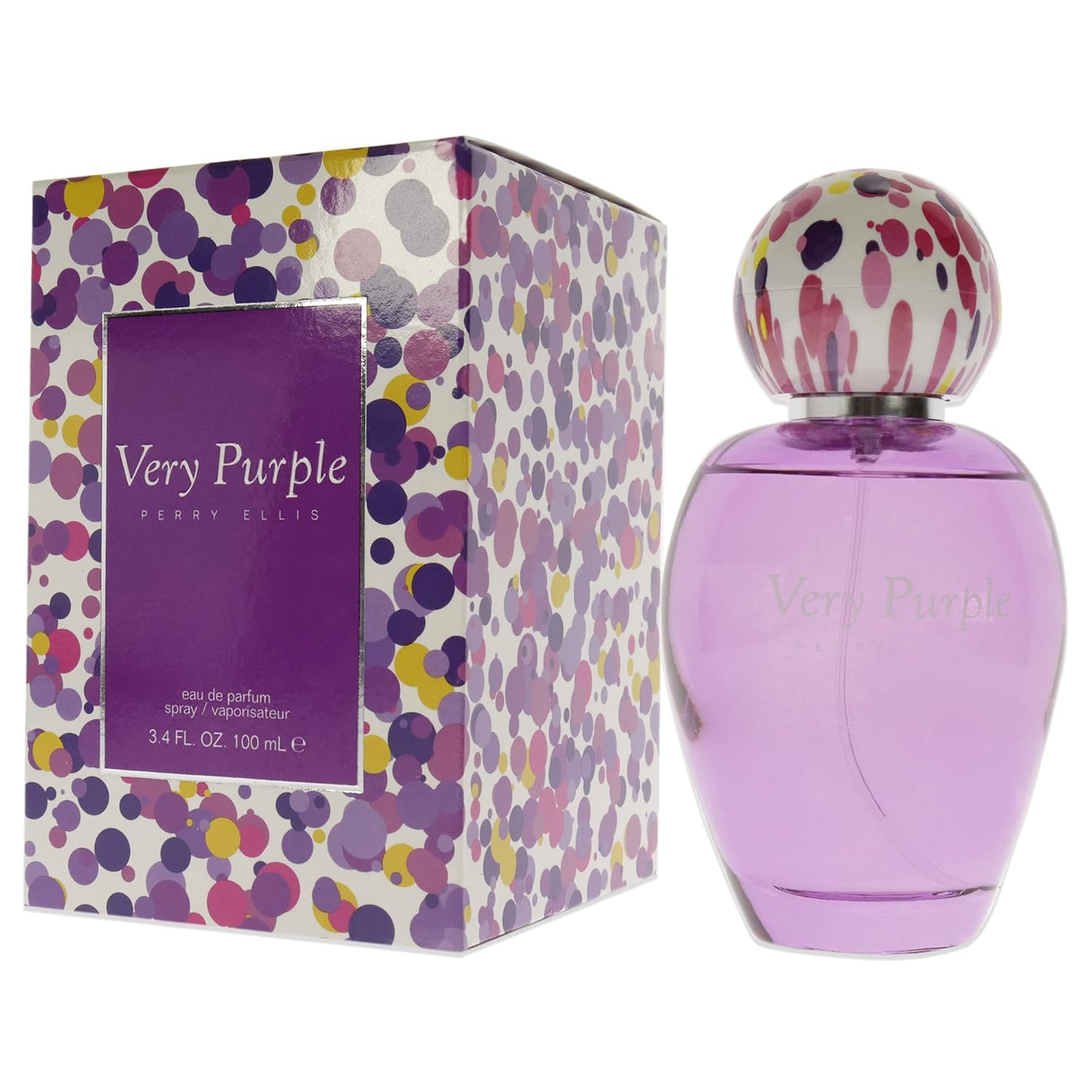 Perry Ellis 18 Sensual Eau de Parfum Spray for Women, 3.4 Oz | Perfumes for Women, Women's Fragrances with Notes of Fruit and Vanilla, Long Lasting Vanilla Perfume, Full-Size Bottle
