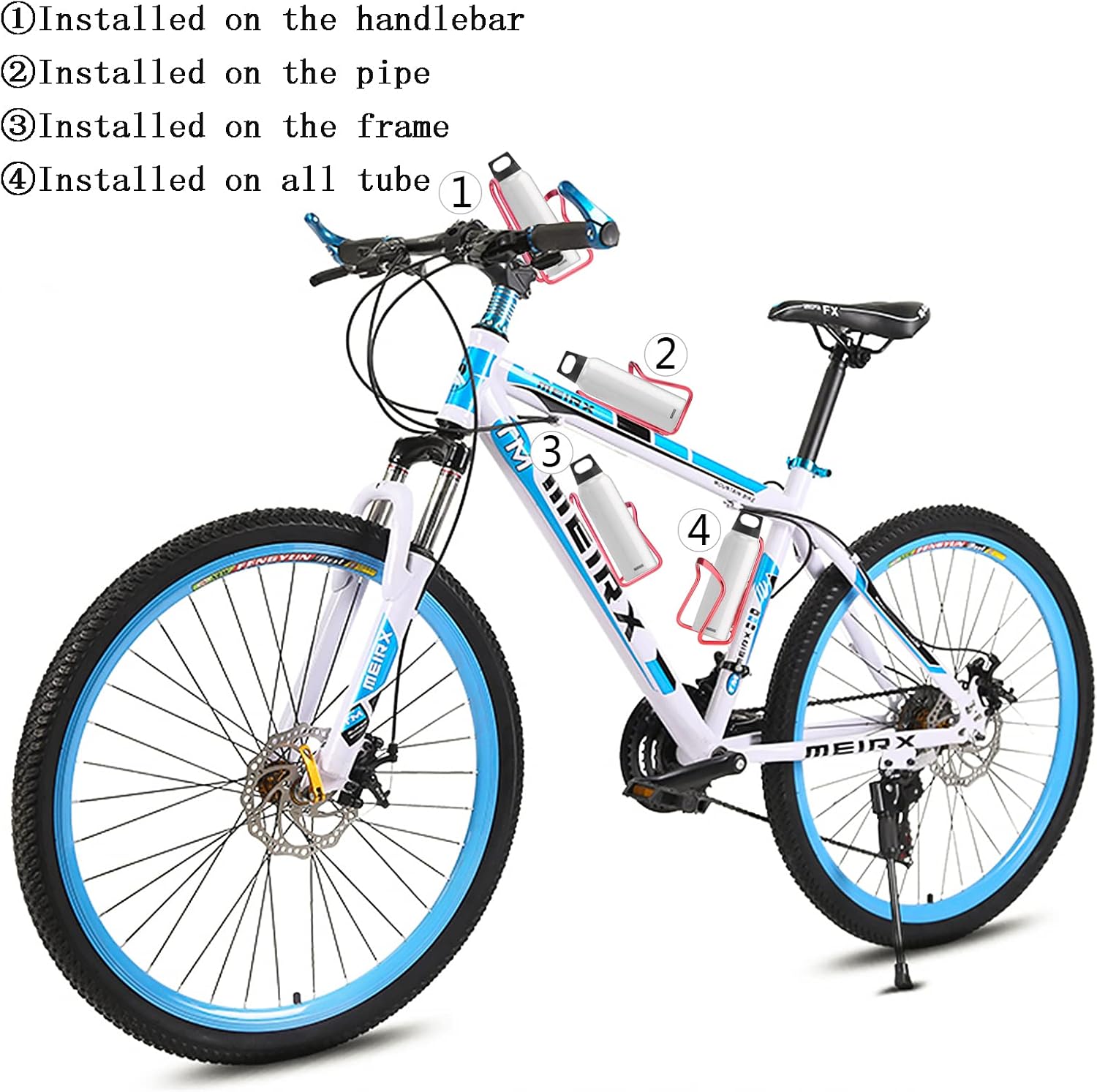 Aluminum Alloy Biking Bicycle Water Bottle Cage Holder, Cycling Bike Water | Bottle Cage