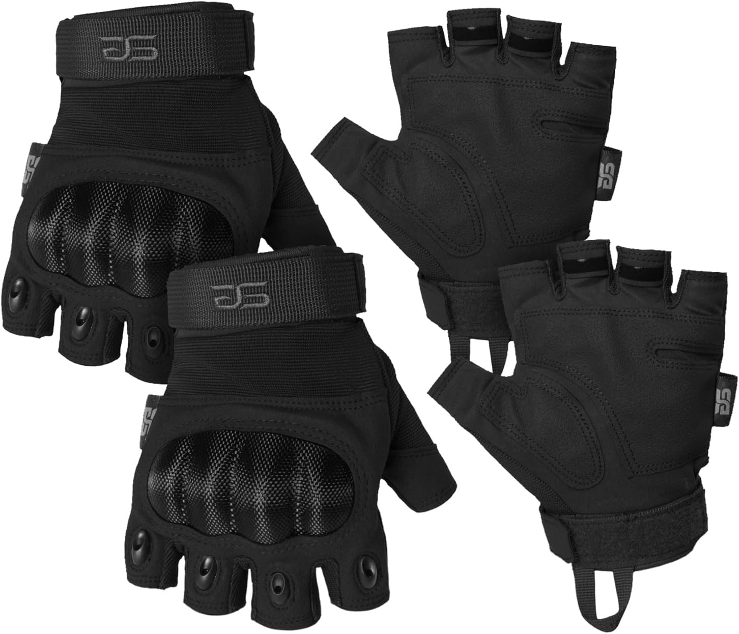 Glove Station Fingerless Knuckle Motorcycle Gloves, TACHK200