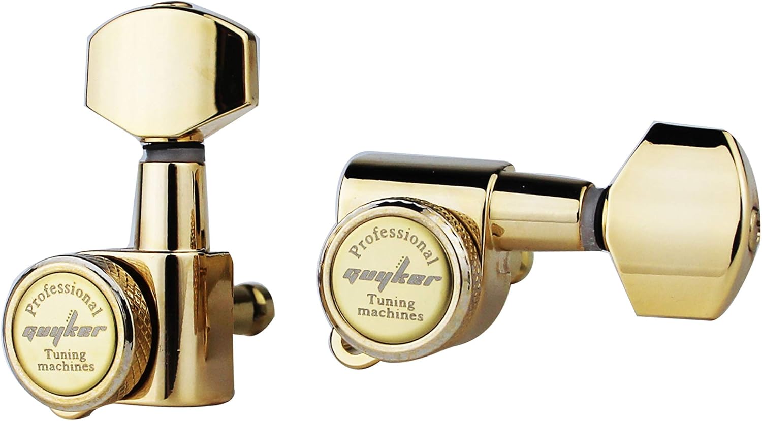 Guyker Guitar Locking Tuners (6 for Right) - 1:18 Lock String Tuning Key Pegs Machine Head with Hexagonal Handle Replacement for ST TL SG LP Style