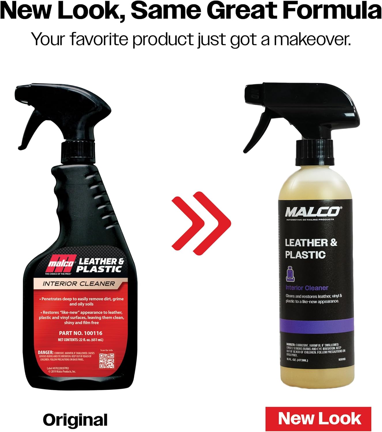 Malco Leather & Plastic Cleaner – Penetrates Deep to Remove Dirt, Grime and Oily Soils/Restores Leather, Plastic and Vinyl/Leaves Surfaces Clean, Shiny and Film-Free / 1 Gallon (100101)