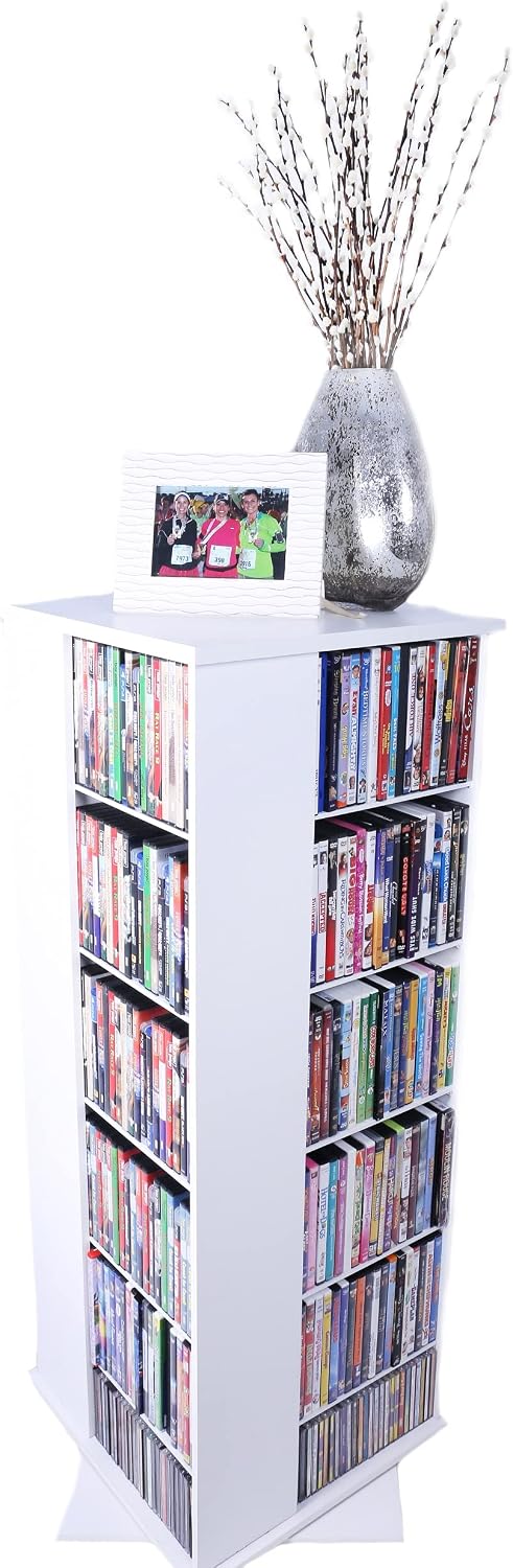 Venture Horizon Revolving Media Tower 900 Black with Oak Trim