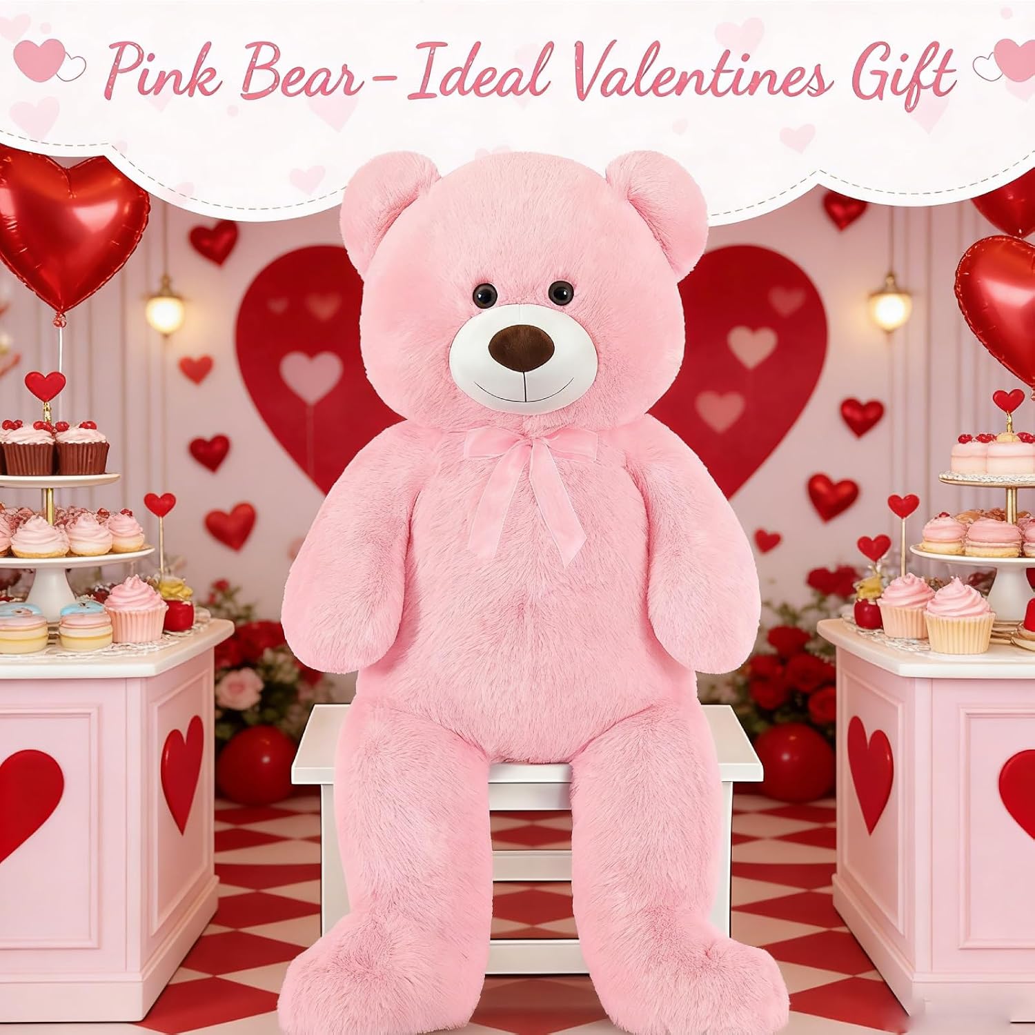Toys Studio 47 Inch Big Teddy Bear Giant Stuffed Animal for Girls