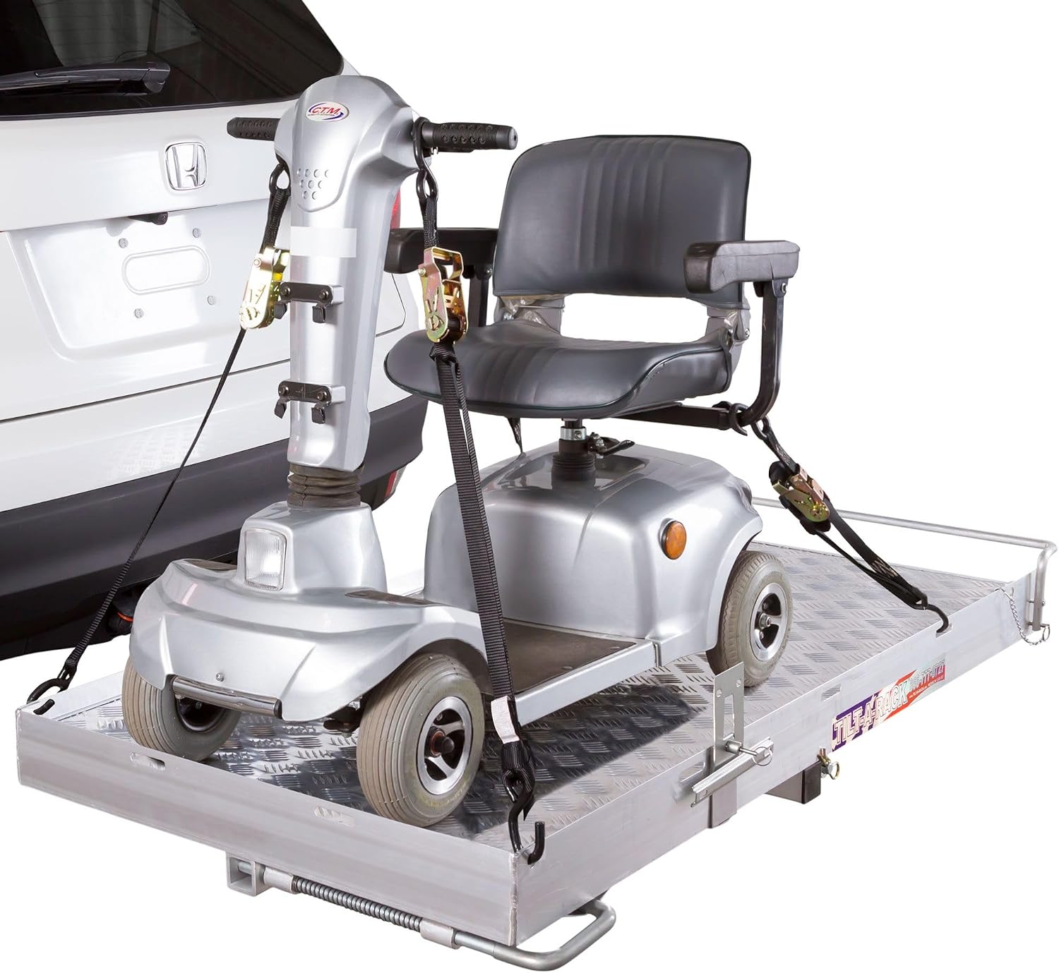 Hitch Wheelchair Carrier, 500 lb Cap, Tilt-A-Rack by Silver Spring