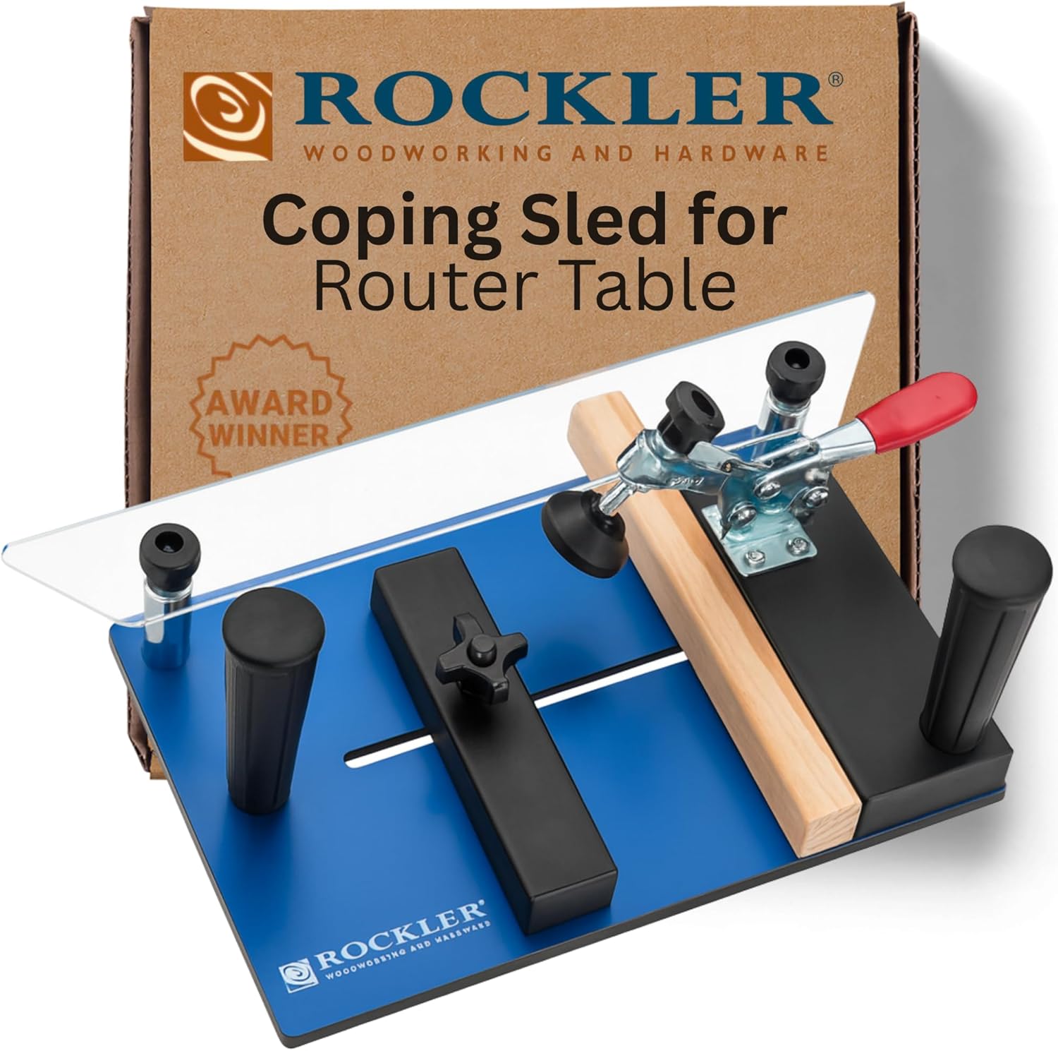 Rockler Rail Sled for Router Table w/Toggle Clamp