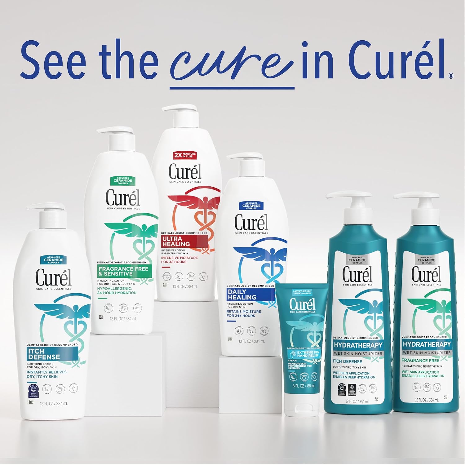 Curel Ultra Healing Intensive Fragrance-Free Lotion For Extra-Dry Skin, Dermatologist Recommended, Ideal for Sensitive Skin, Cruelty Free, Paraben Free, 20 Oz | Repairs Moisture Barrier, Ceremides, Dry & Sensitive Skin, Eczema-Prone, Dermatologist Recomm…