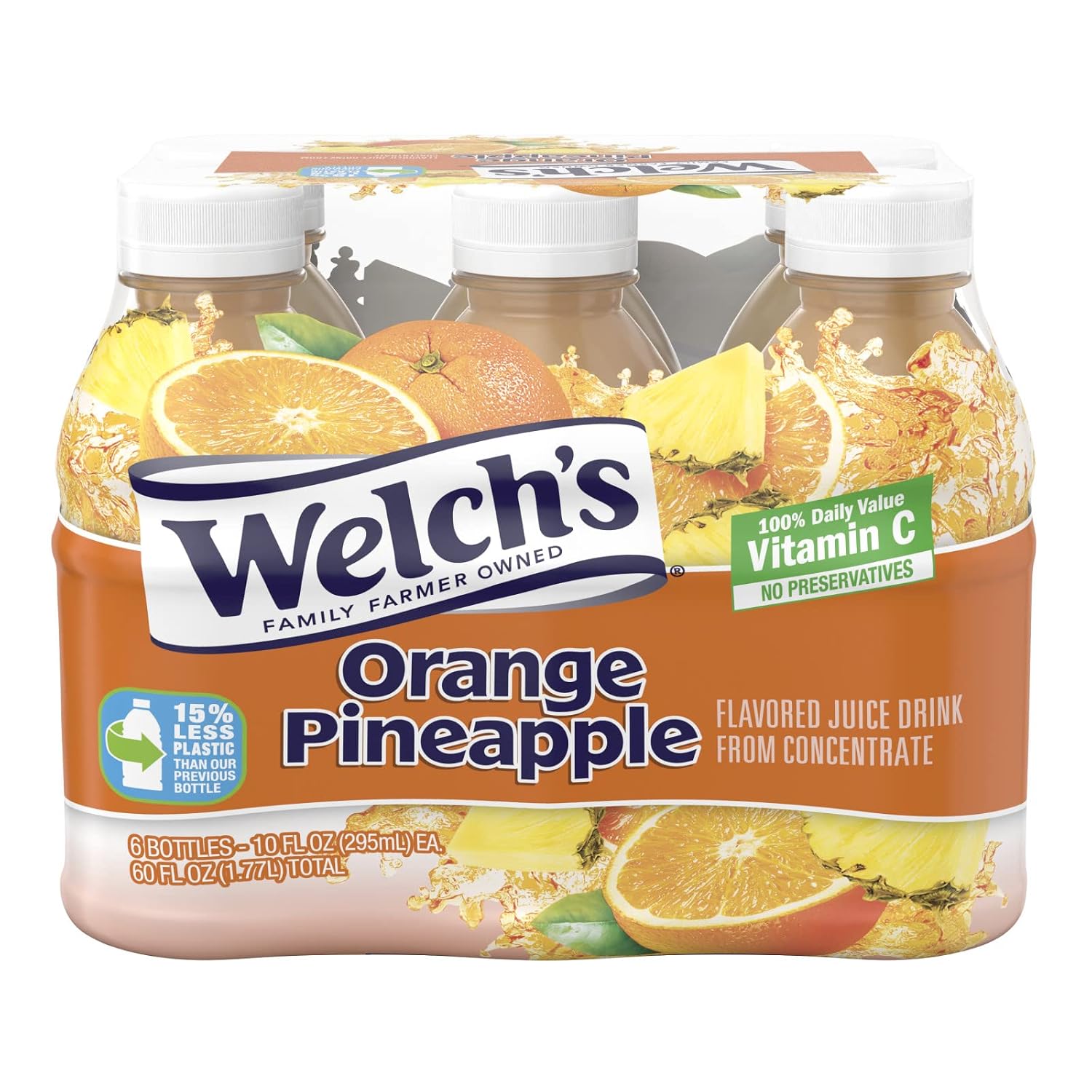 Welch's Juice 64oz Bottle (Pack of 4) Choose Flavor Below (Light Concord Grape Juice)
