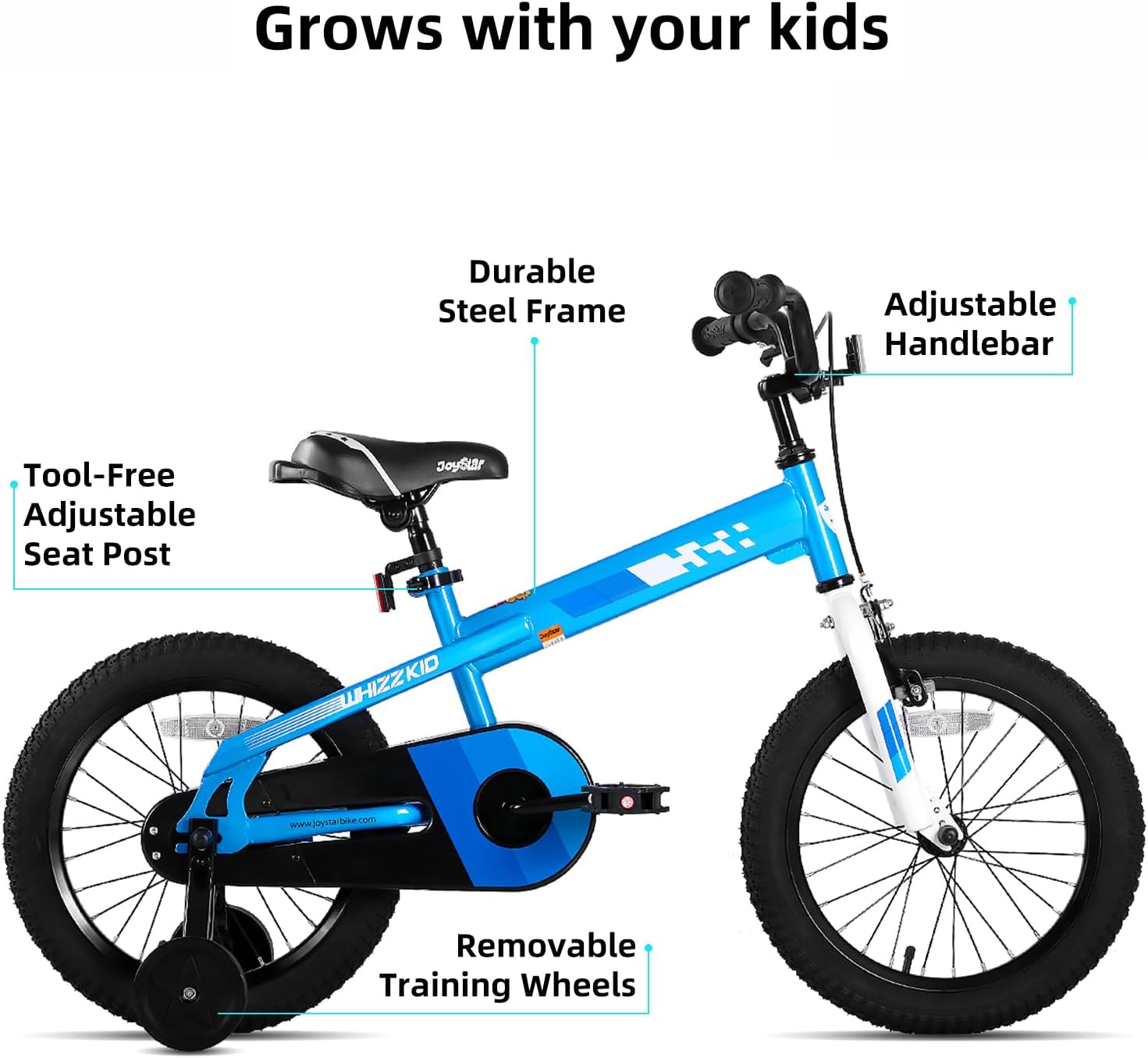 JOYSTAR Whizz 12-20" Kids Bike for Toddler & Kids Ages 2-10Y