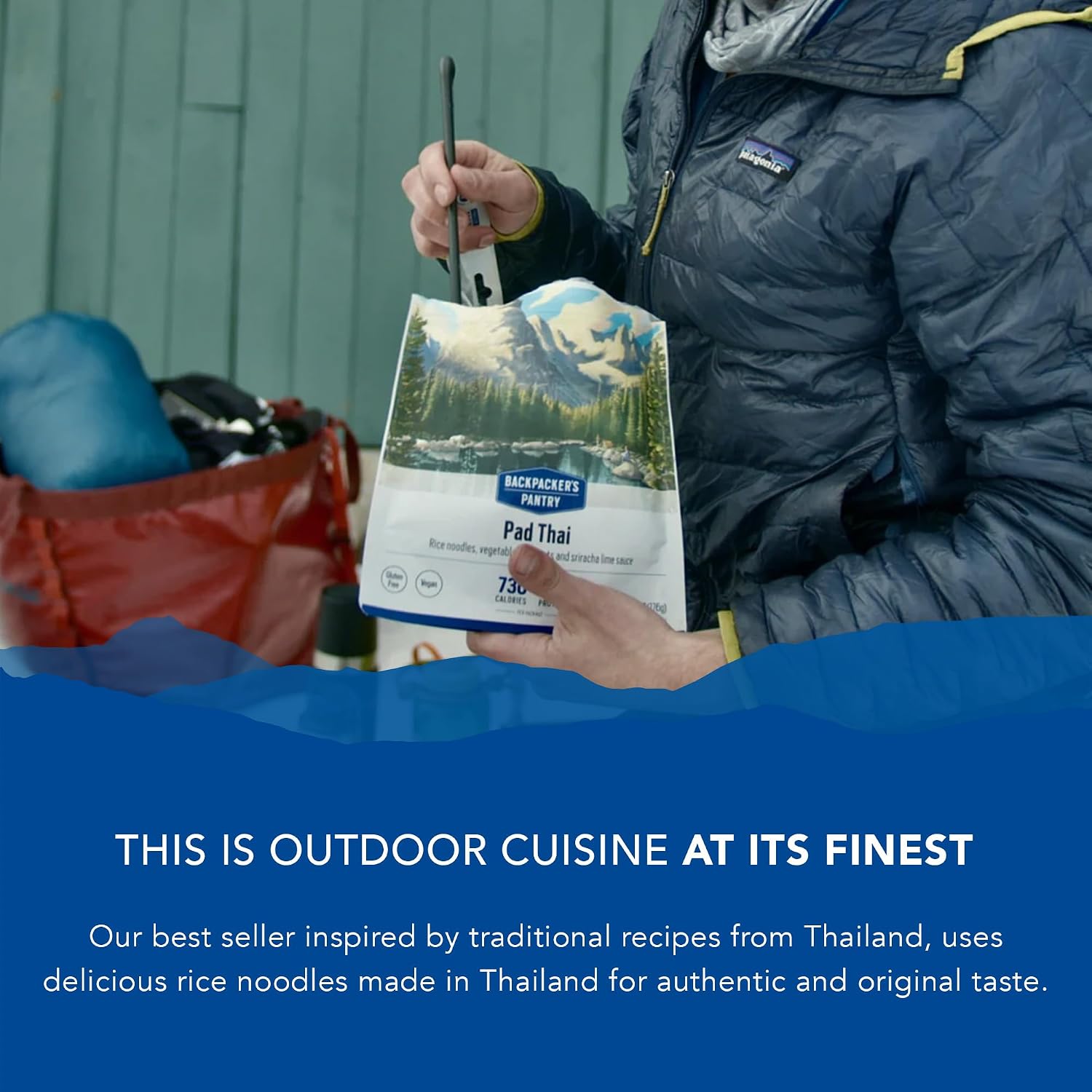 Backpacker's Pantry Lasagna | 1-Pack | 29g Protein | 620 Cal | Vegetarian, Nut Free | Made in the USA | Freeze Dried Meal & Camping Food