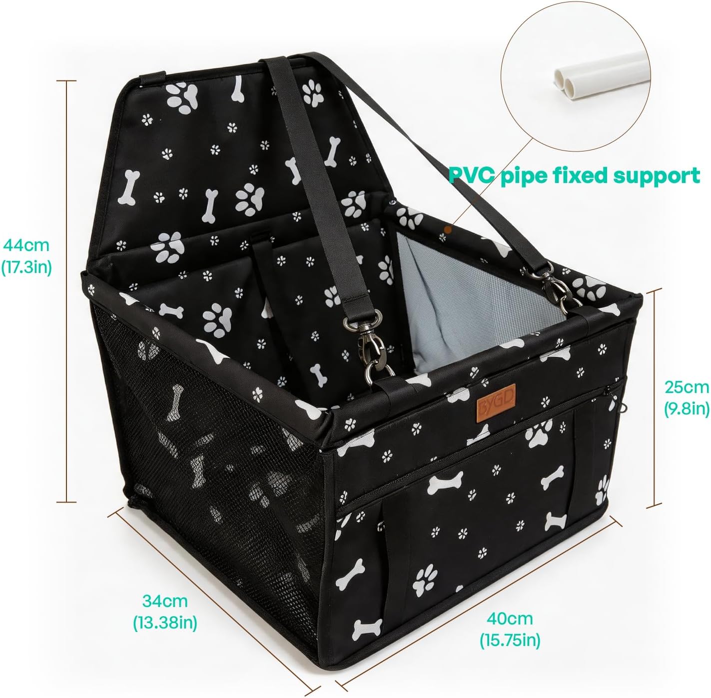 BYGD Portable Pet Dog Booster Seat for Small and Medium Pets